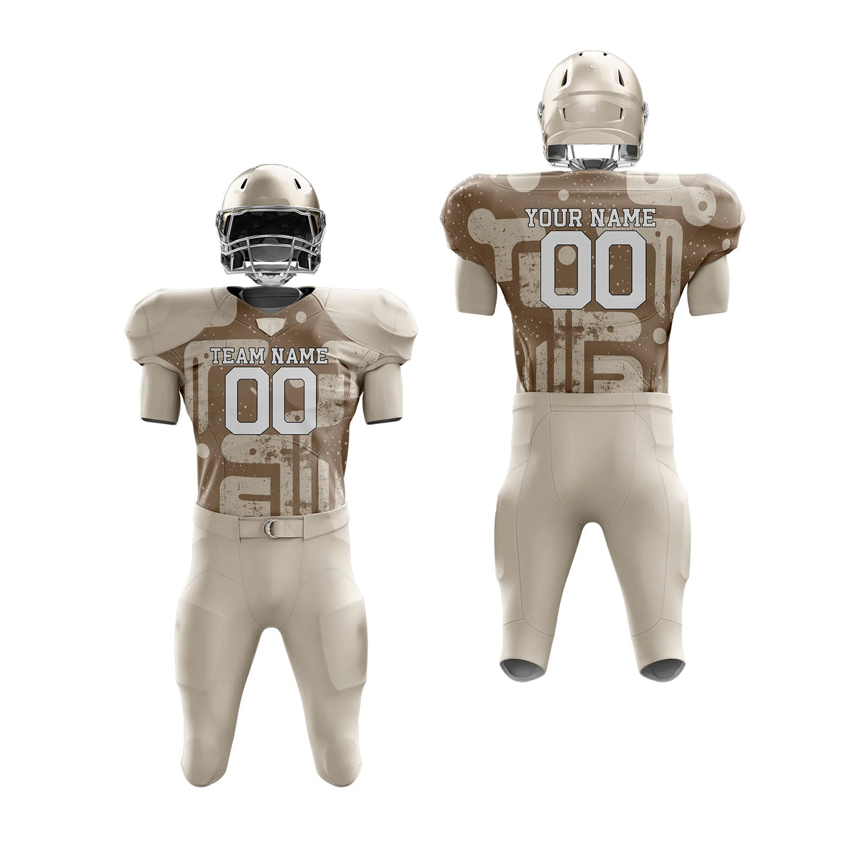 Custom Personalized D3 Graffiti pattern American Football Jersey with Name, Number & Team Logo