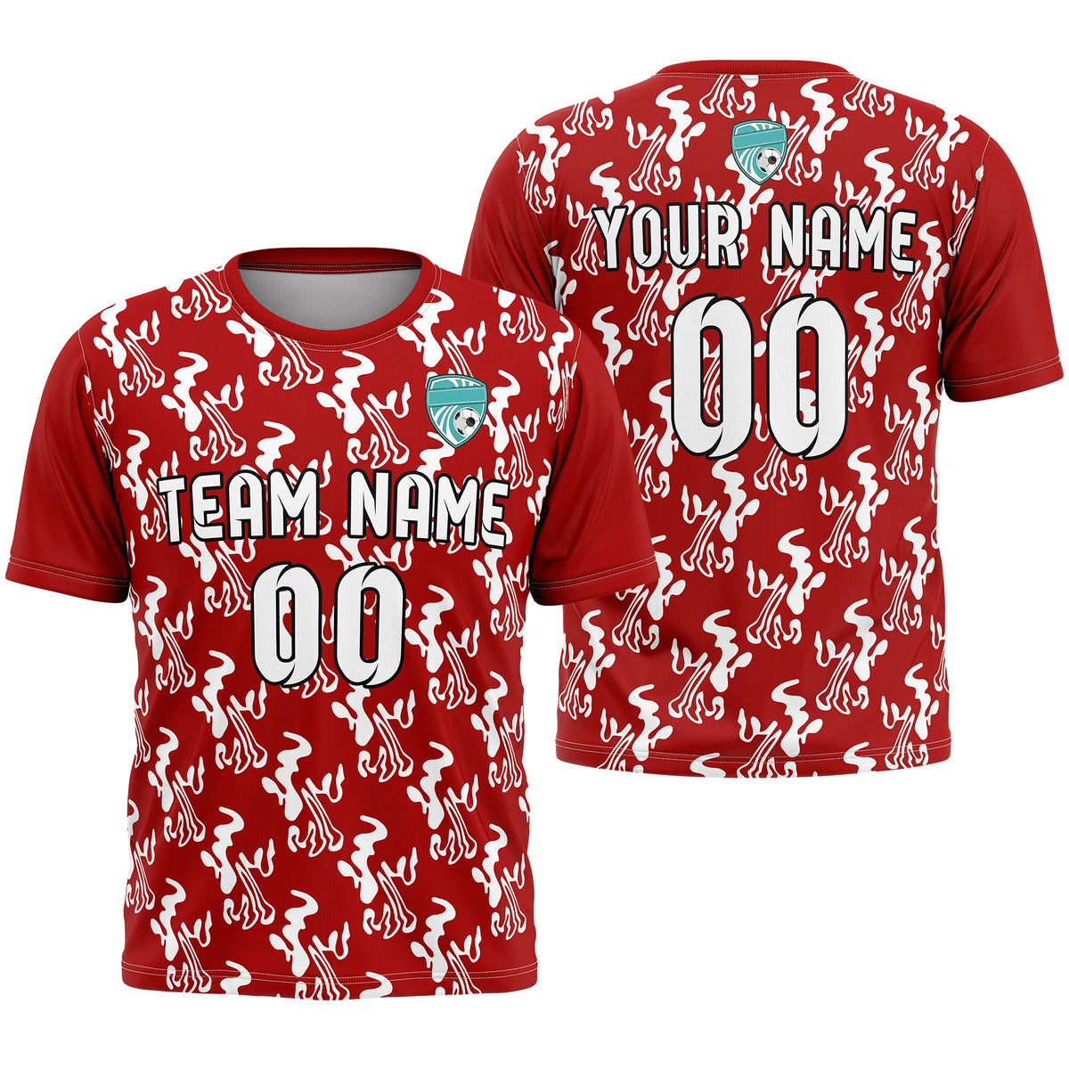 Custom Graffiti Pattern D1 Soccer Jersey Personalized Football Uniform with Name & Number