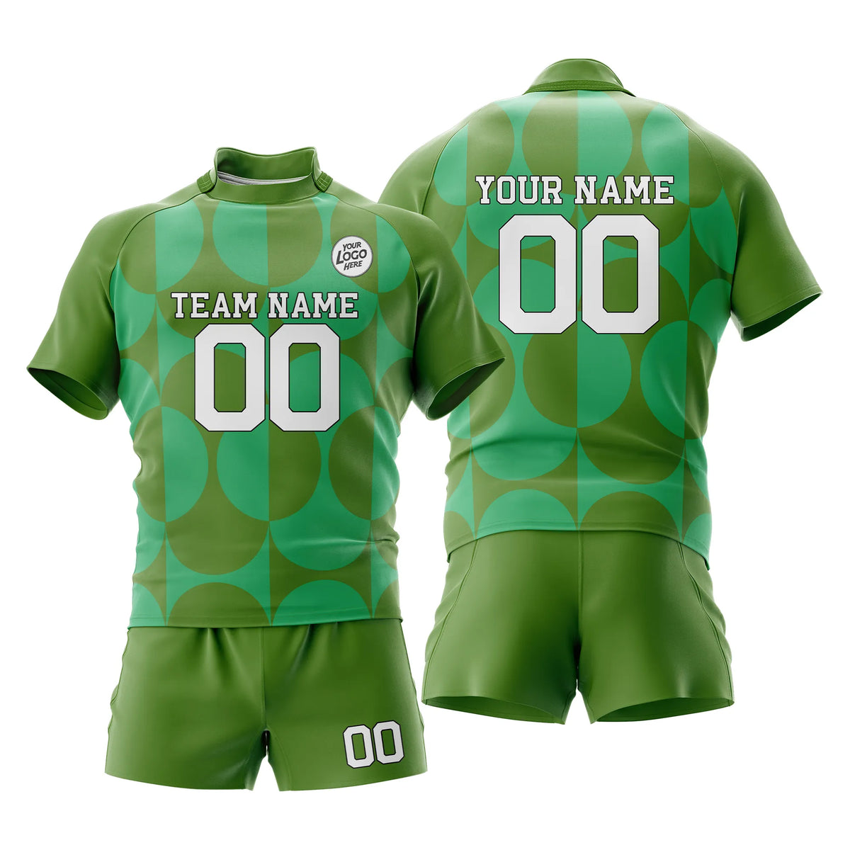 Custom Personalized D3 Retro Fashion Rugby Jersey with Name, Number & Team Logo