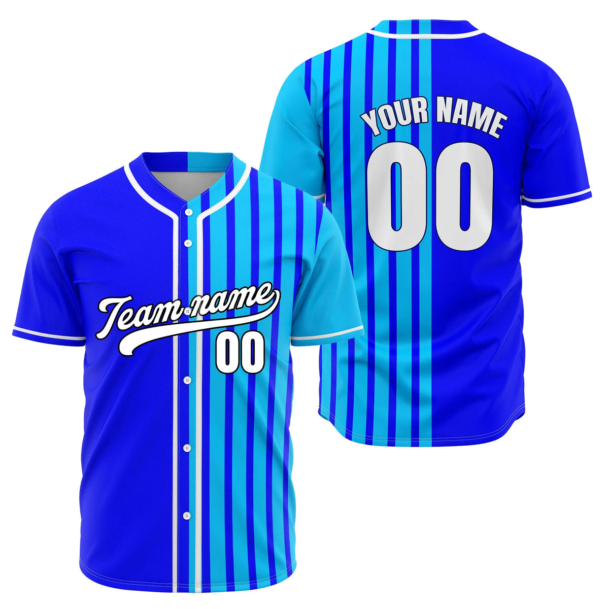 Custom Rival Lines Baseball Sports Jersey Personalized Uniform with Name & Number
