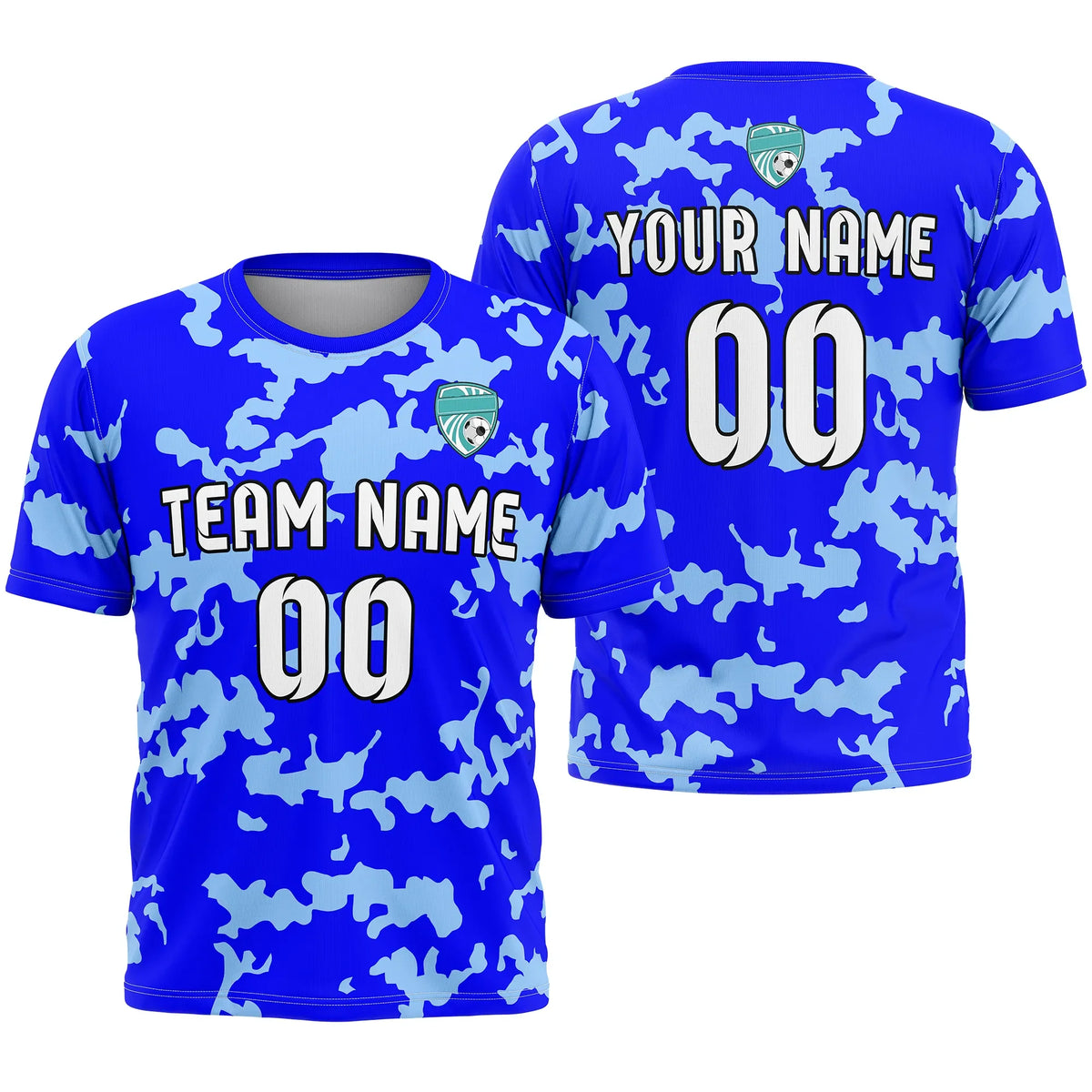 Custom Camo D4 Soccer Jersey Personalized Football Uniform with Name & Number