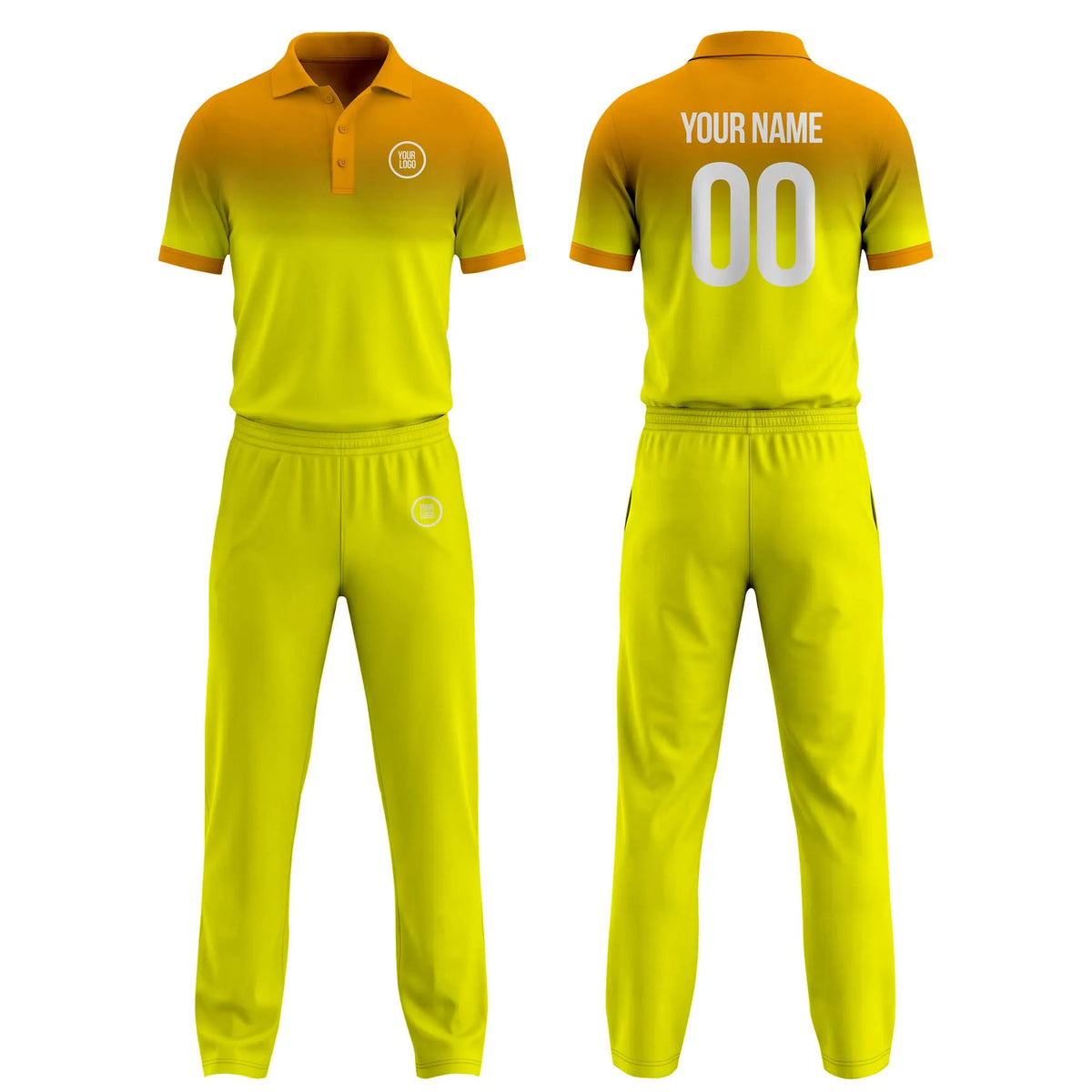 Custom Personalized D5 Gradient Fashion Cricket Kit with Name, Number & Team Logo