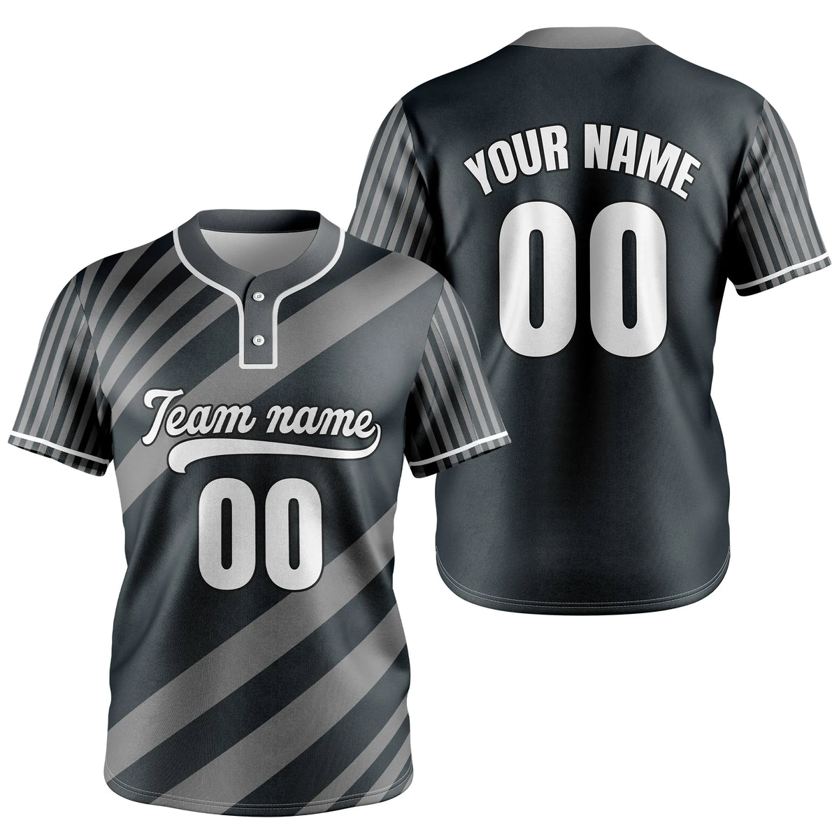 Custom Strike Force Baseball Aqua Sports Jersey Personalized Uniform with Name & Number