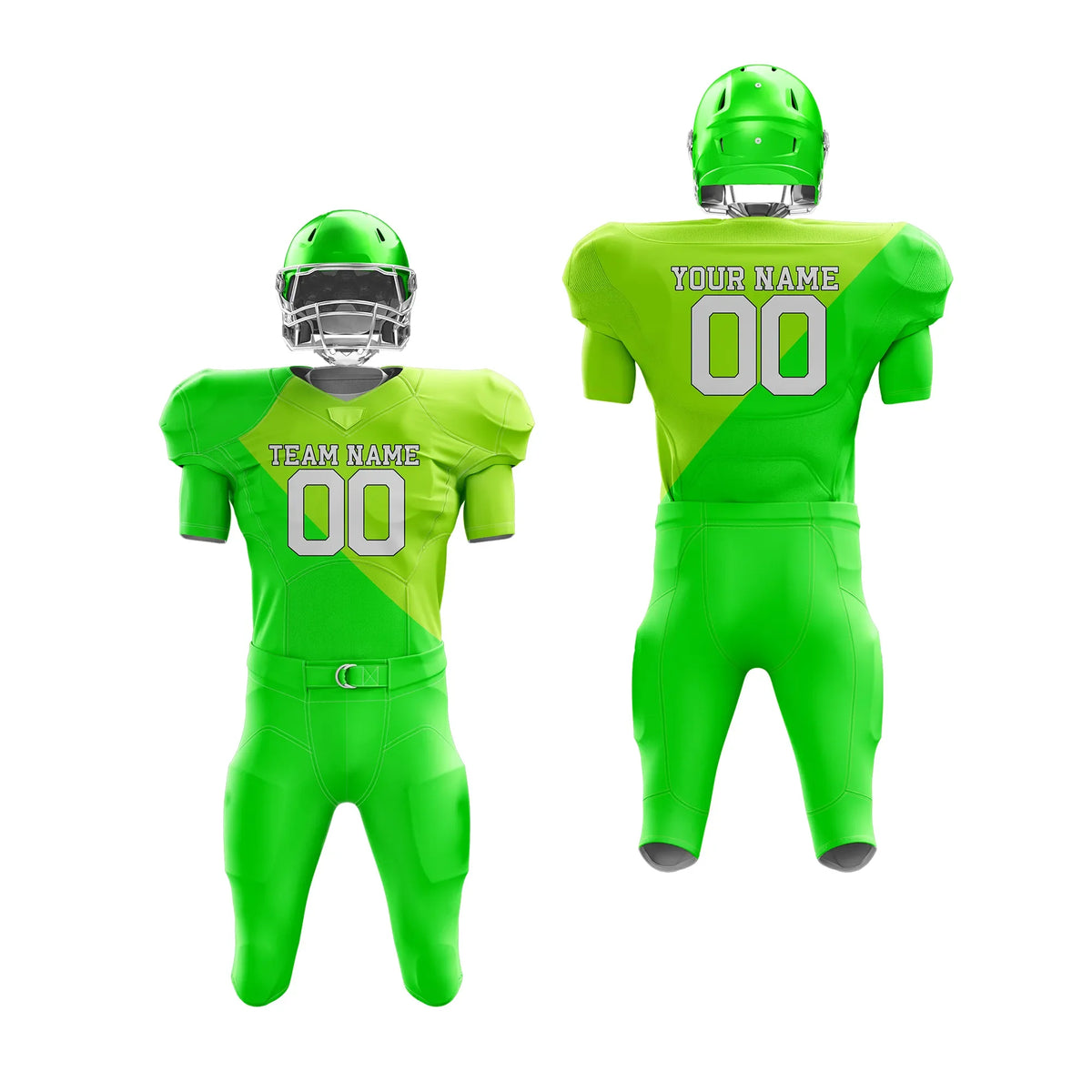 Custom Personalized D2 Split Fashion American Football Jersey with Name, Number & Team Logo