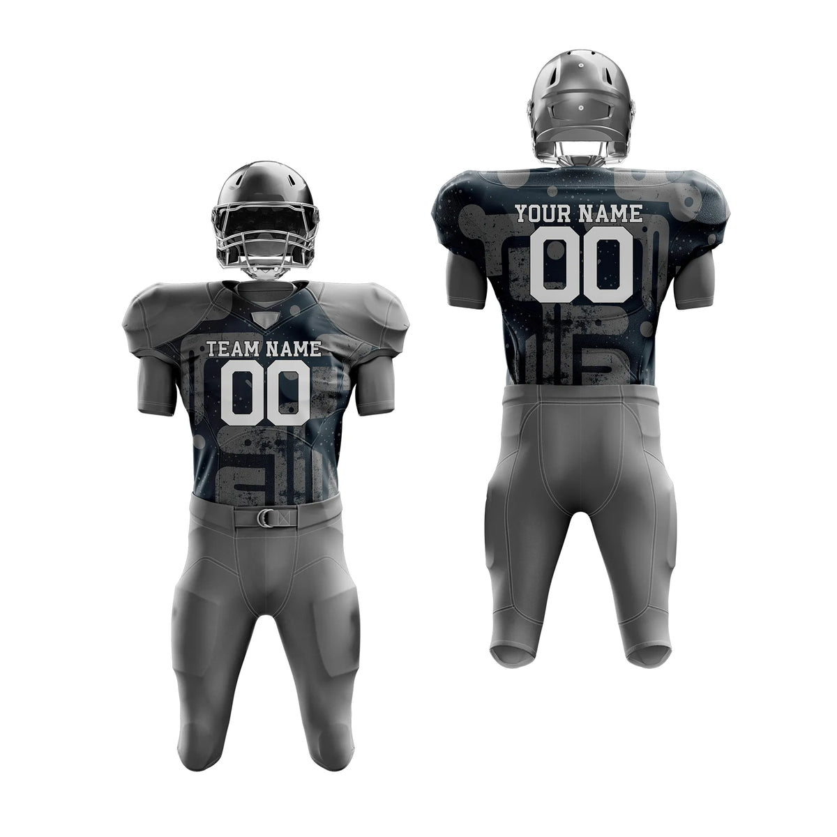Custom Personalized D3 Graffiti pattern American Football Jersey with Name, Number & Team Logo