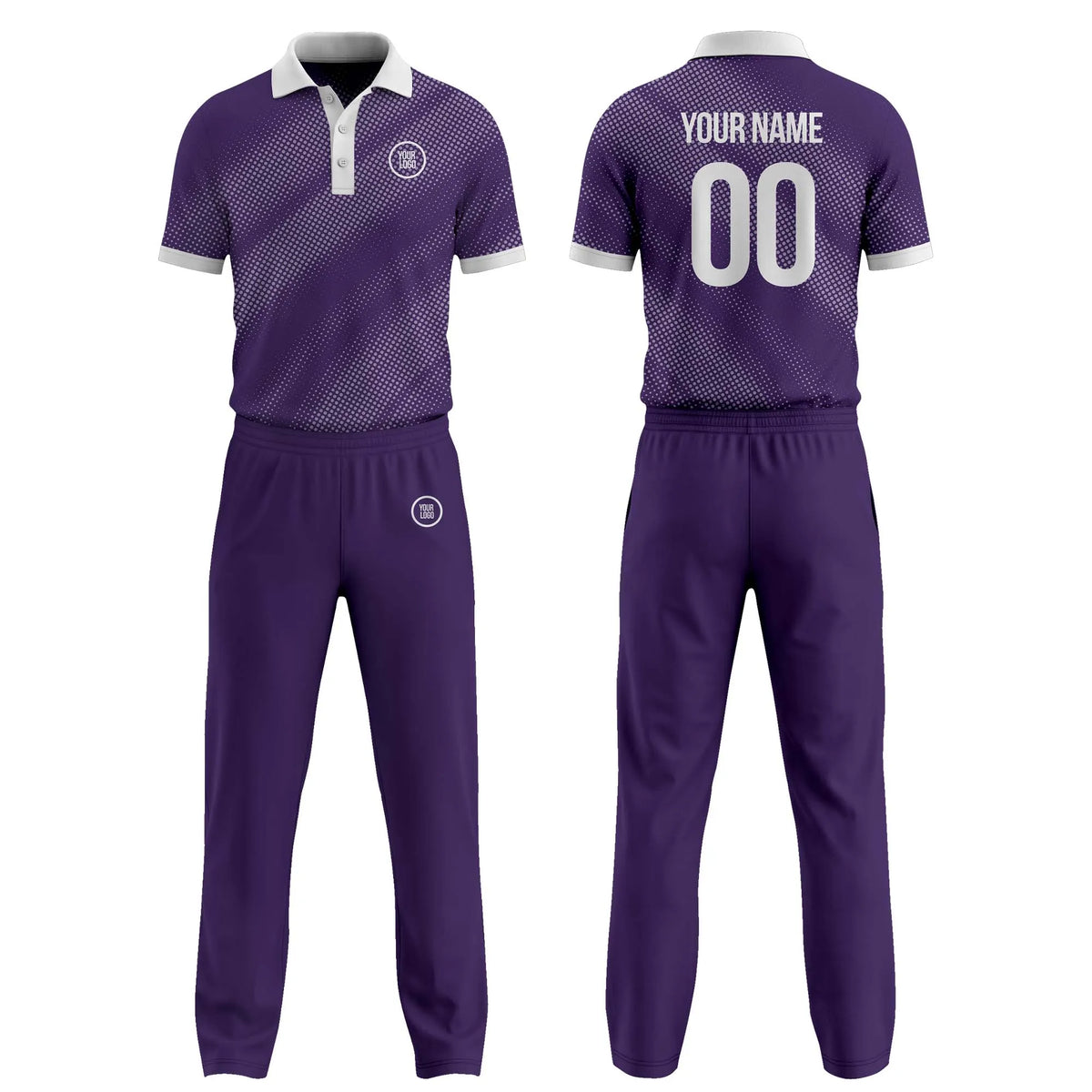 Custom Personalized D5 Abstract Pattern Cricket Kit with Name, Number & Team Logo