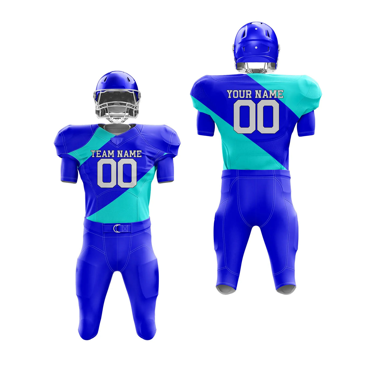Custom Personalized D3 Split Fashion American Football Jersey with Name, Number & Team Logo