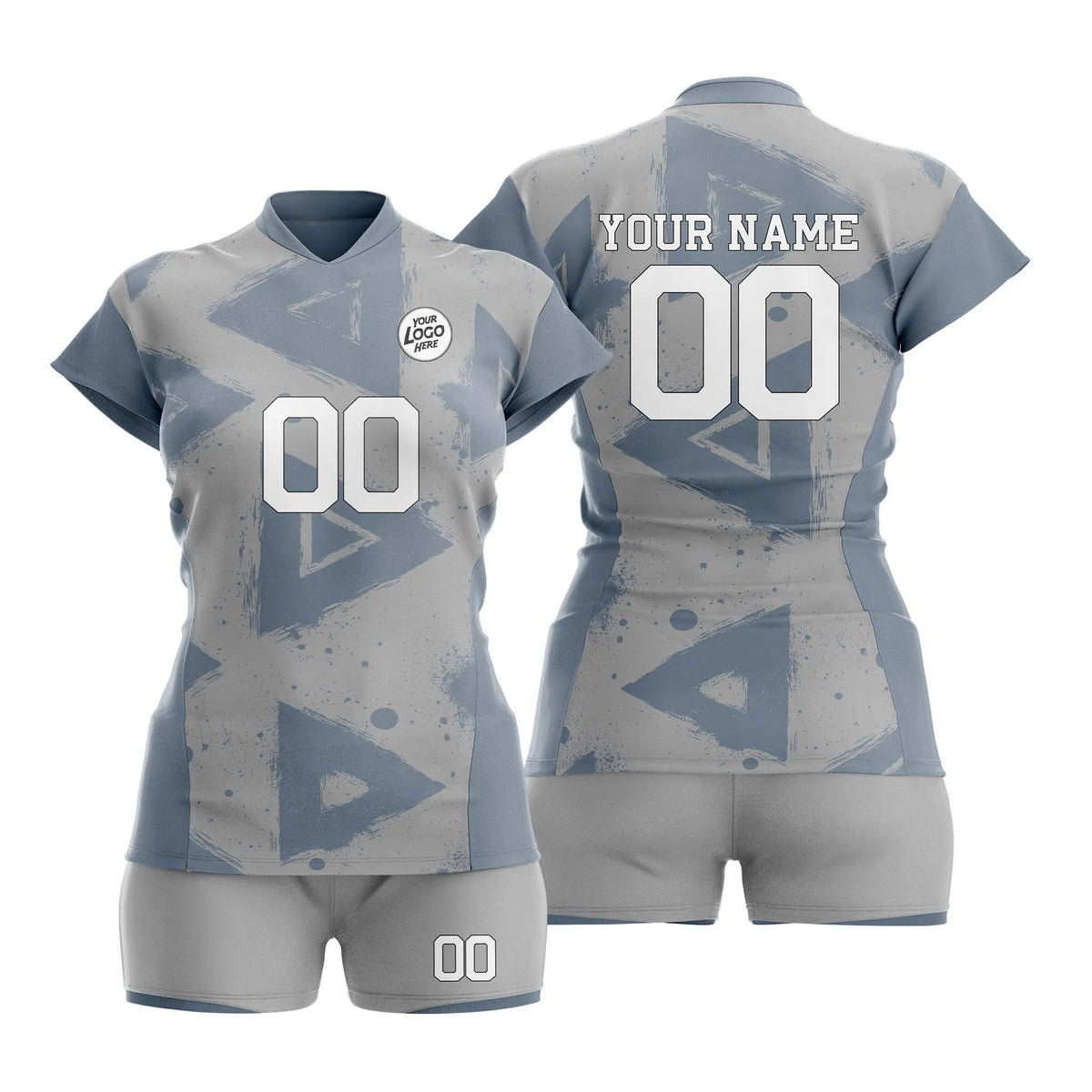 Custom Personalized D3 Graffiti Pattern Volleyball Jersey with Name, Number & Team Logo