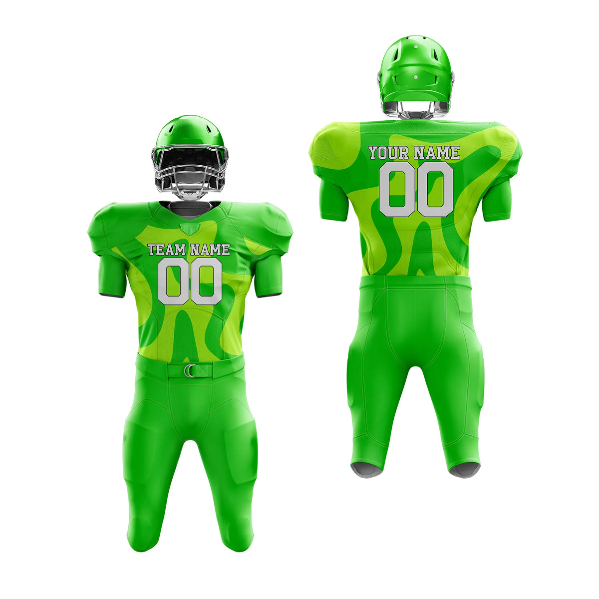 Custom Personalized D2 Full Pattern American Football Jersey with Name, Number & Team Logo