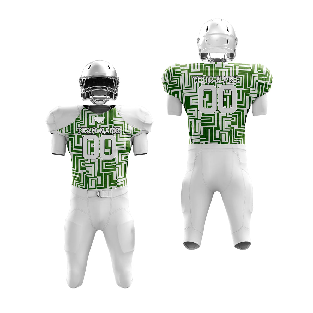 Custom Personalized D5 Full Pattern American Football Jersey with Name, Number & Team Logo