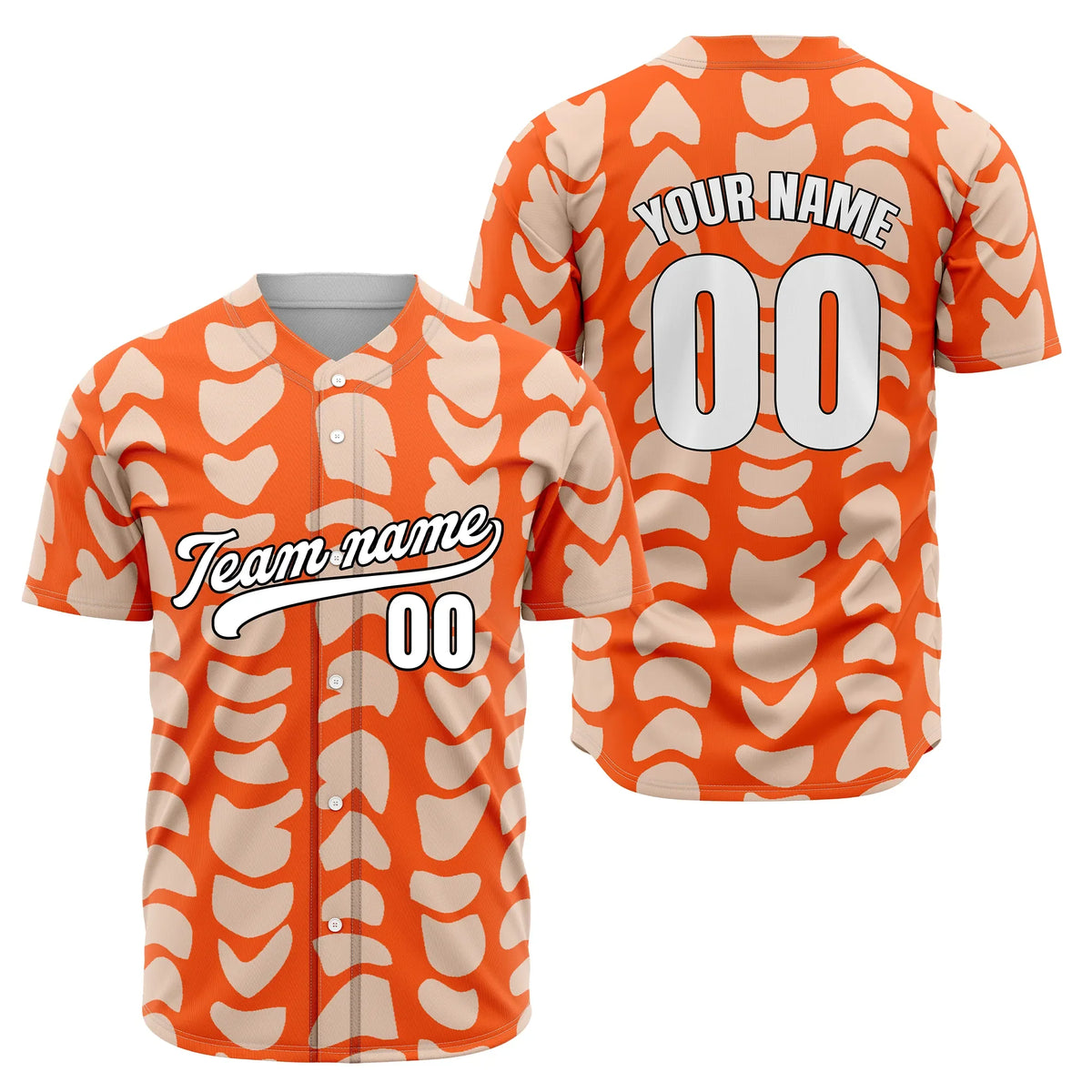 Custom Savage Spots Baseball Sports Jersey Personalized Uniform with Name & Number