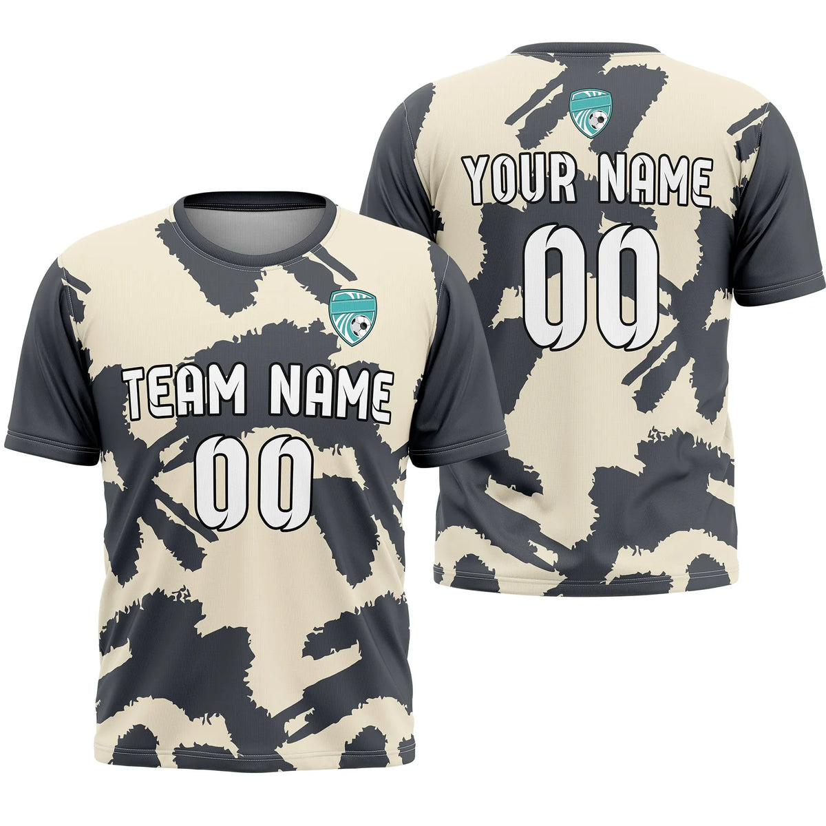 Custom Graffiti Pattern D5 Soccer Jersey Personalized Football Uniform with Name & Number