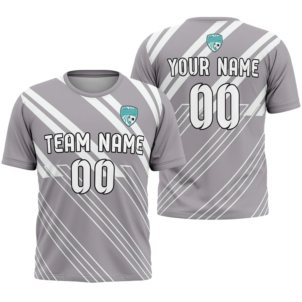 Custom Strip Fashion D4 Soccer Jersey Personalized Football Uniform with Name & Number