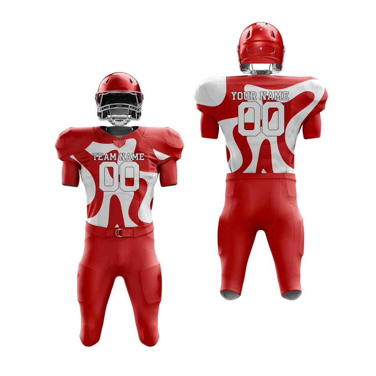 Custom Personalized D2 Full Pattern American Football Jersey with Name, Number & Team Logo