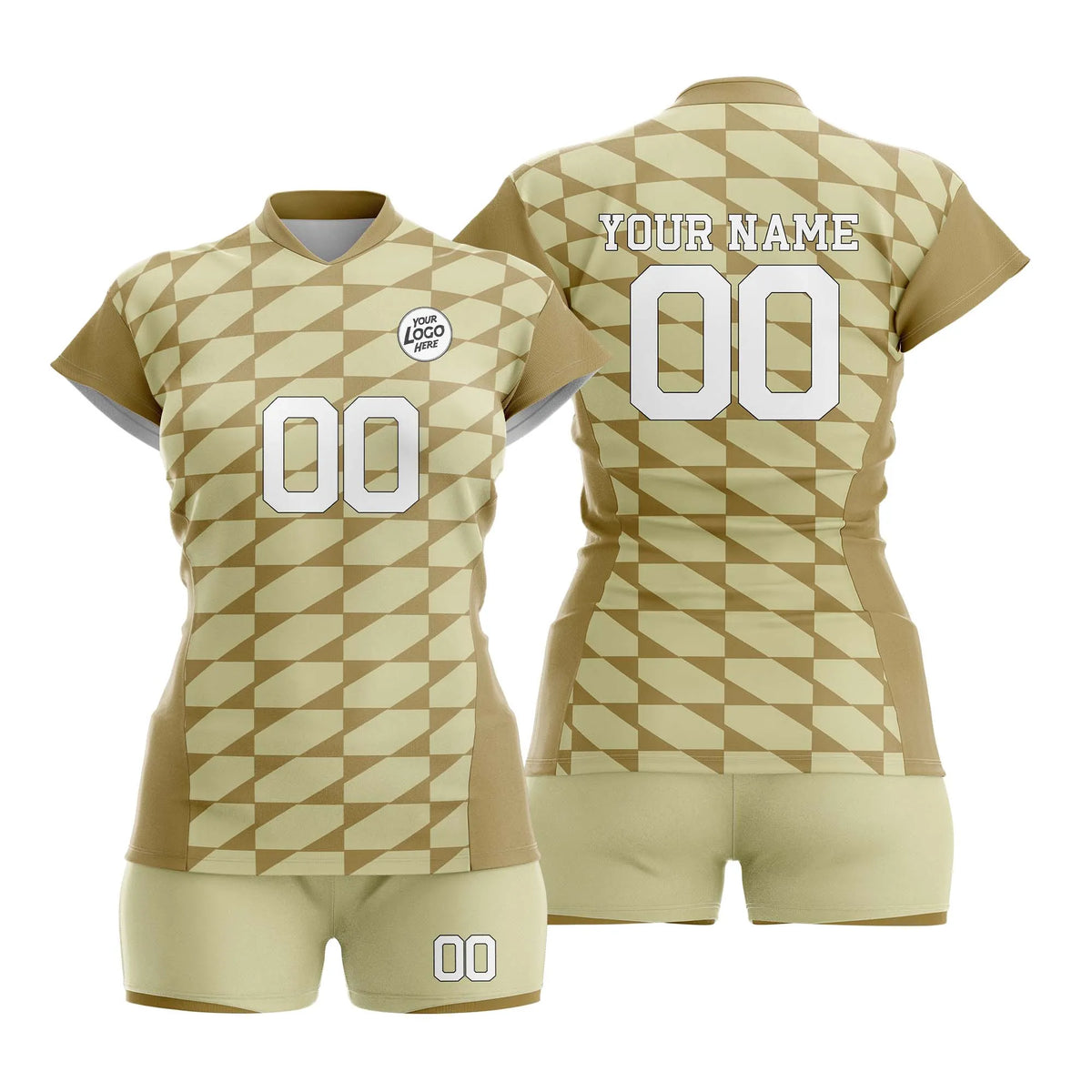Custom Personalized D1 Full Pattern Volleyball Jersey with Name, Number &amp; Team Logo