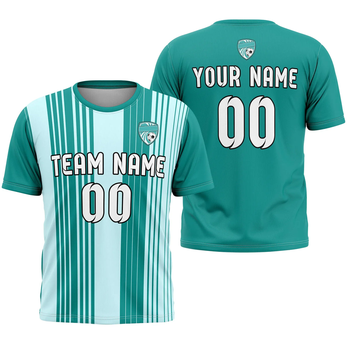 Custom Strip Fashion D3 Soccer Jersey Personalized Football Uniform with Name & Number
