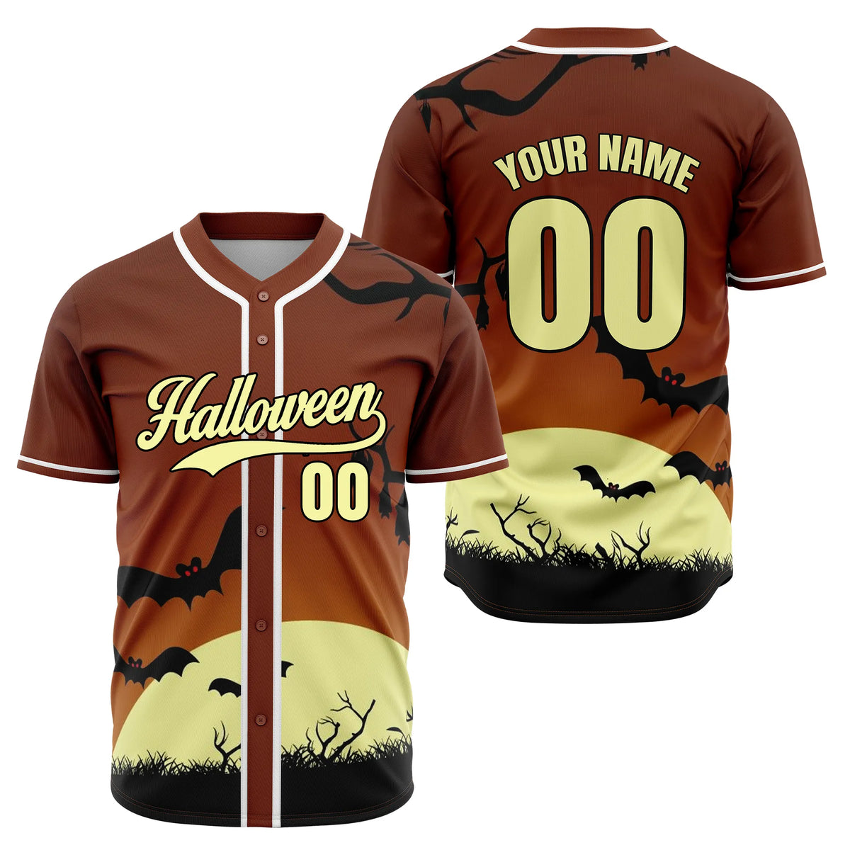 Custom Batmoon Baseball Sports Jersey Personalized Uniform with Name &amp; Number