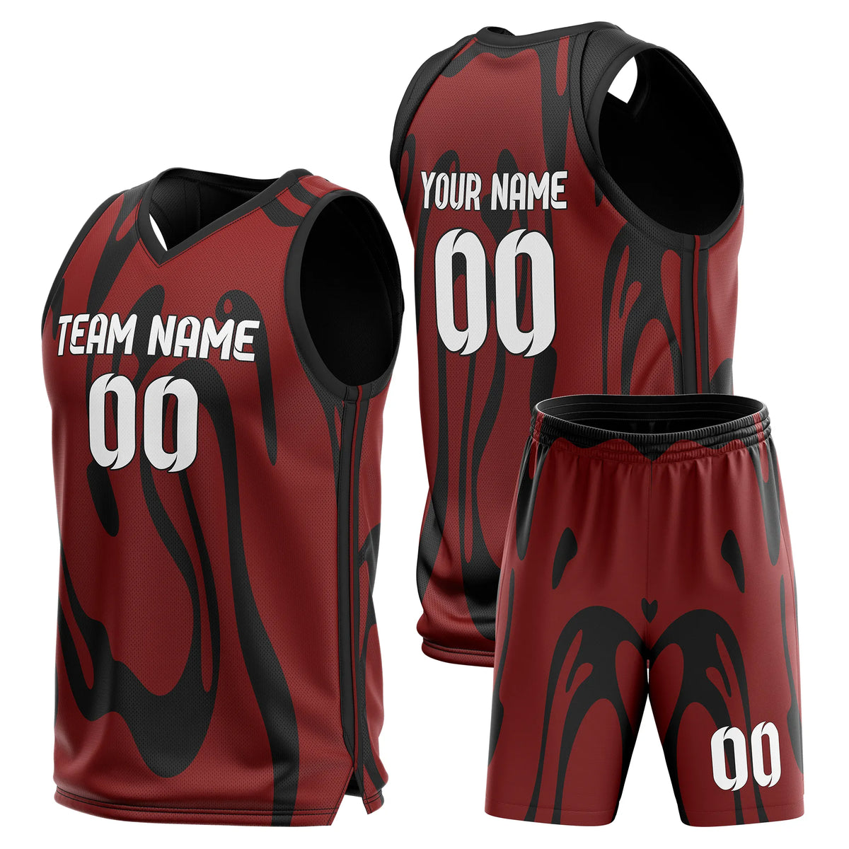 Custom Graphti Pattern Sets Giraffe Strike Sports Jersey Personalized Uniform with Name & Number