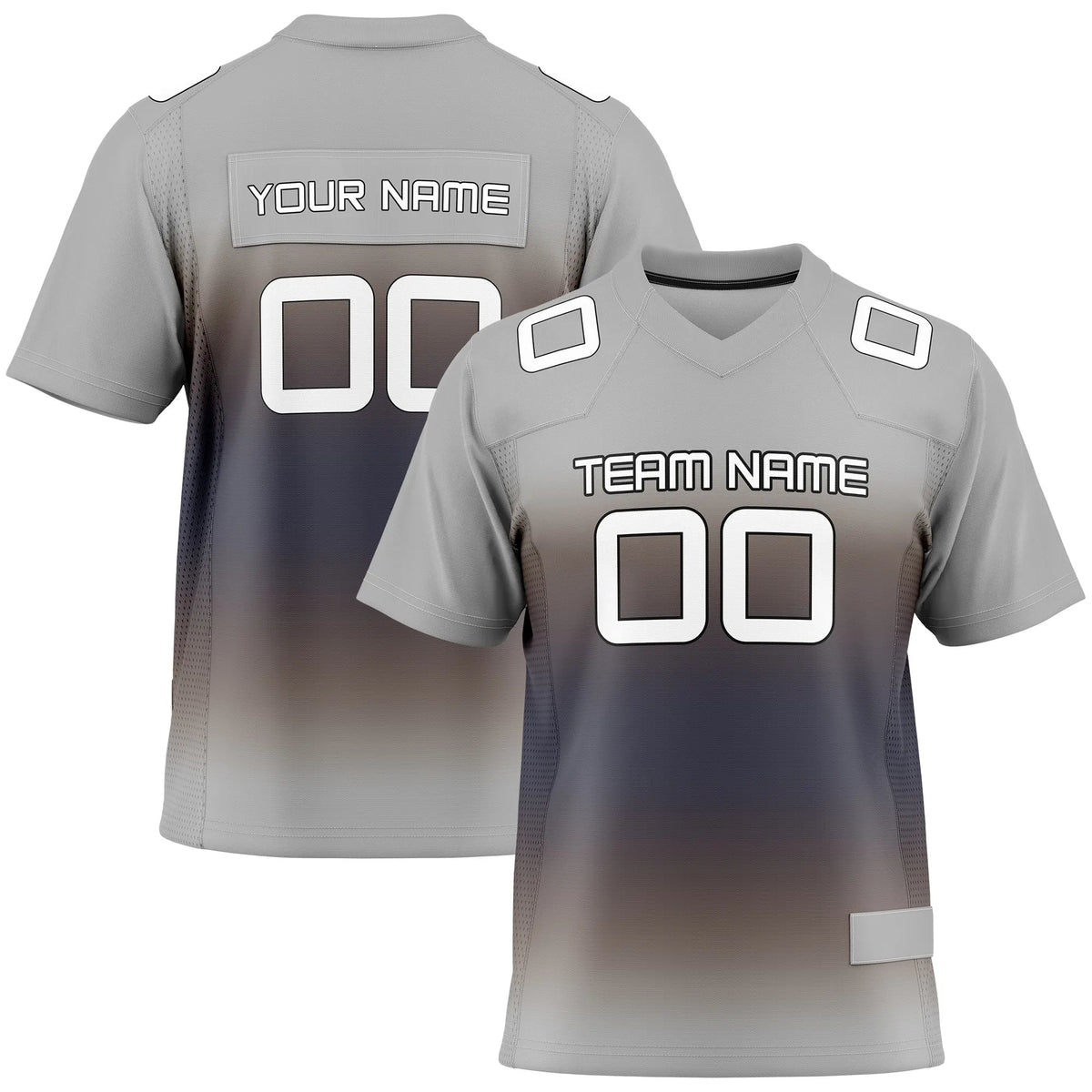 Custom Personalized D5 Gradient Fashion Flag Football Jersey with Name, Number & Team Logo