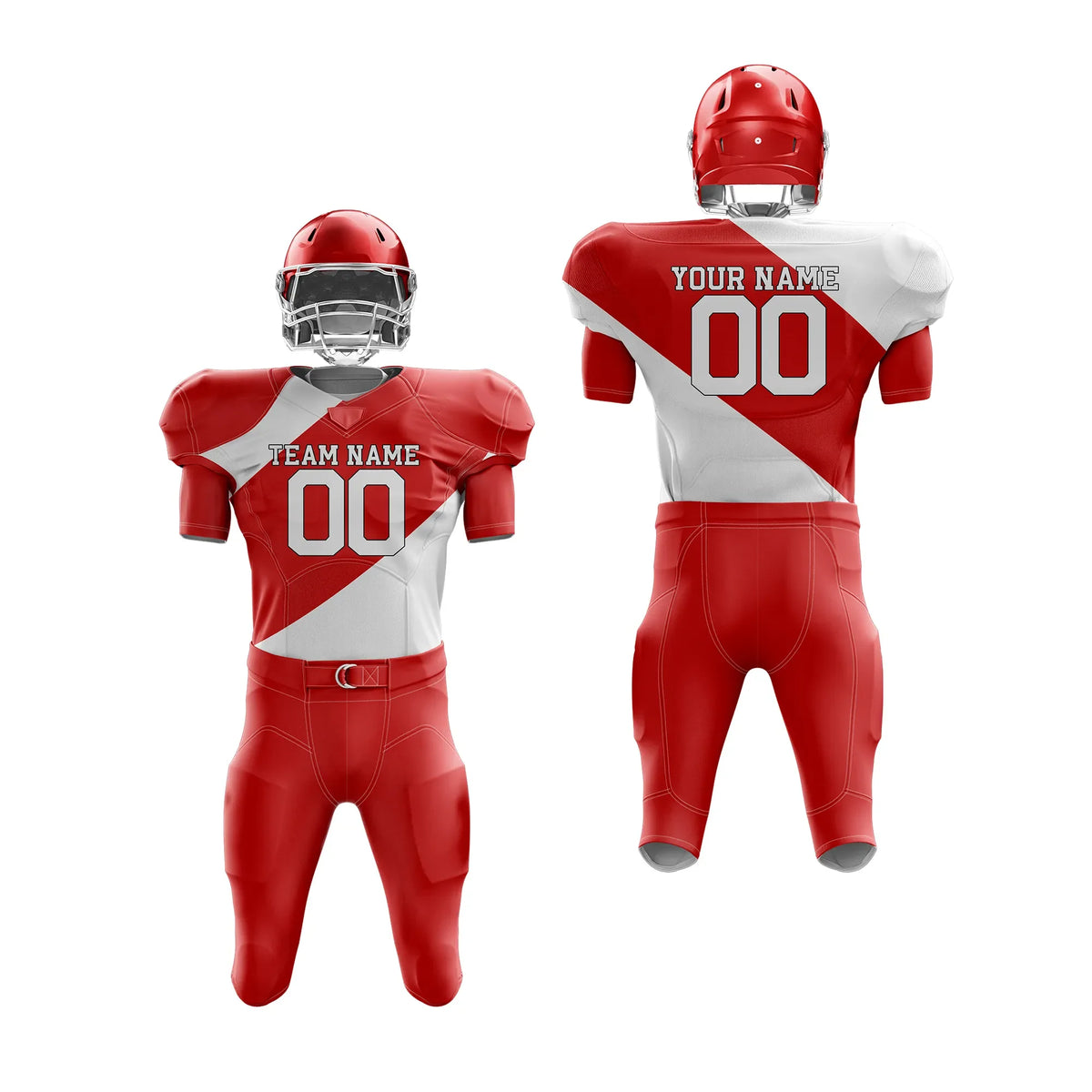 Custom Personalized D3 Split Fashion American Football Jersey with Name, Number & Team Logo