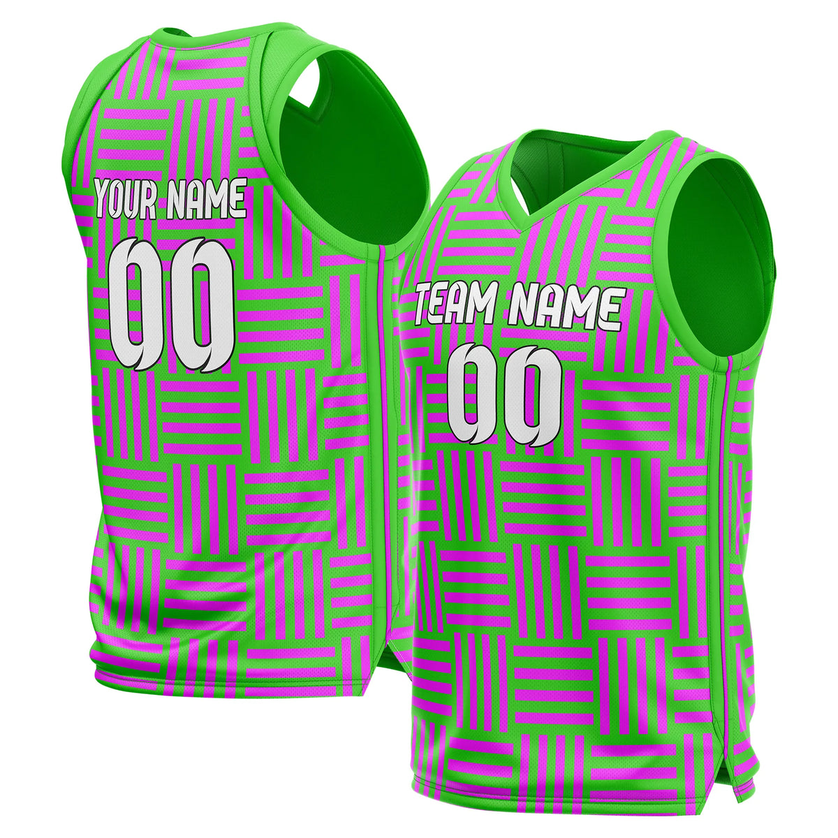Custom Maze Line Printed Sports Jersey Personalized Uniform with Name & Number