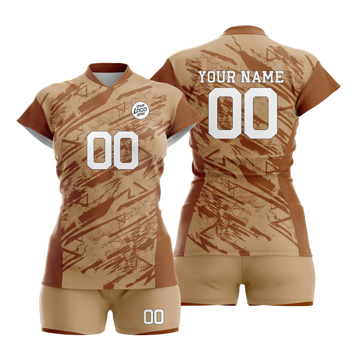 Custom Personalized D5 Full Pattern Volleyball Jersey with Name, Number &amp; Team Logo