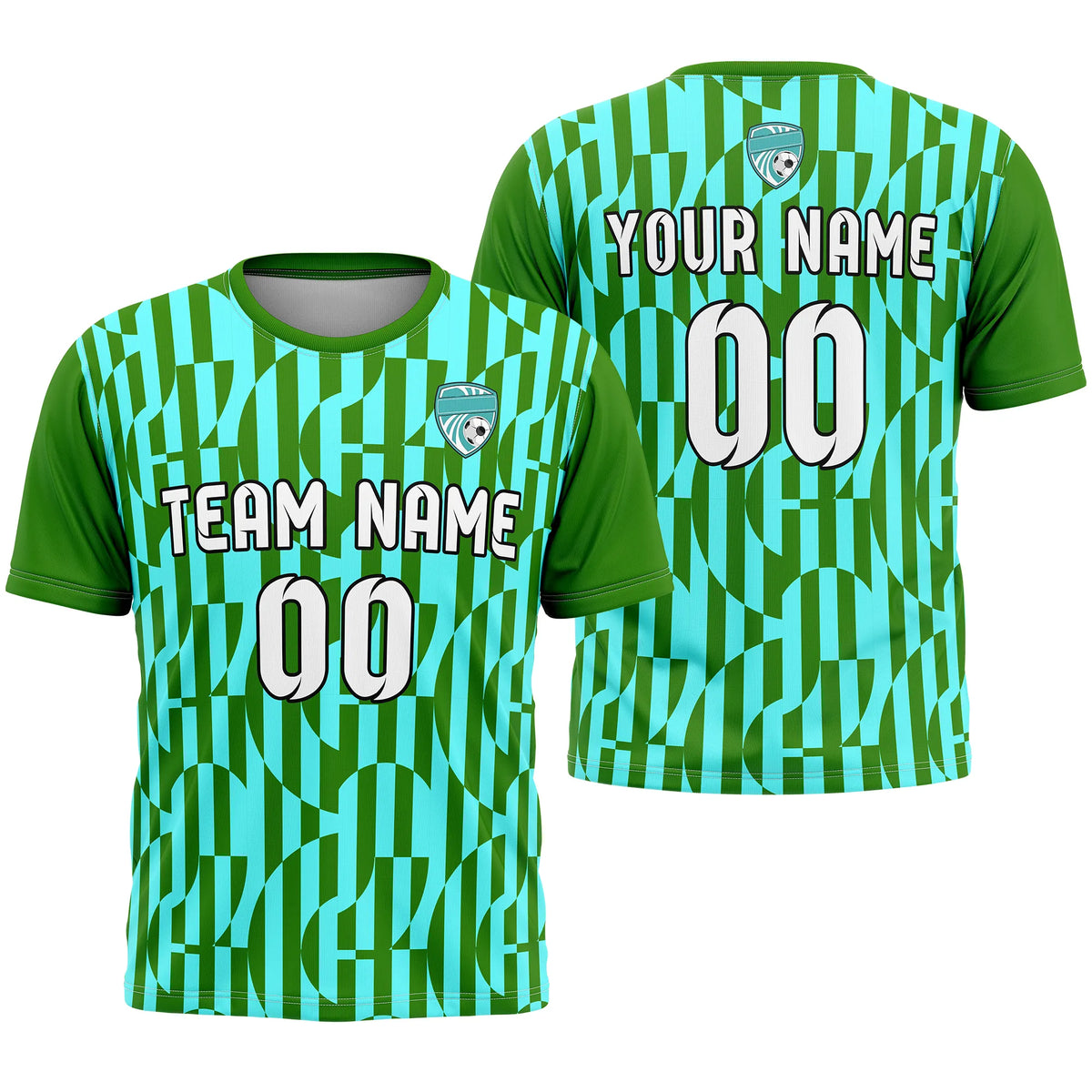 Custom R-Full Pattern D4 Soccer Jersey Personalized Football Uniform with Name & Number