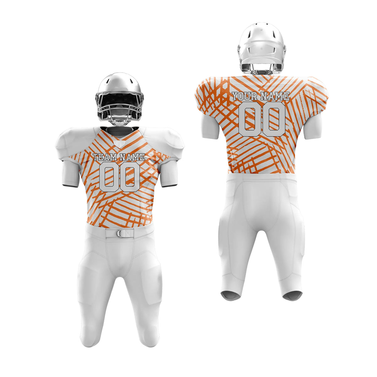 Custom Personalized D4 Graffiti pattern American Football Jersey with Name, Number & Team Logo