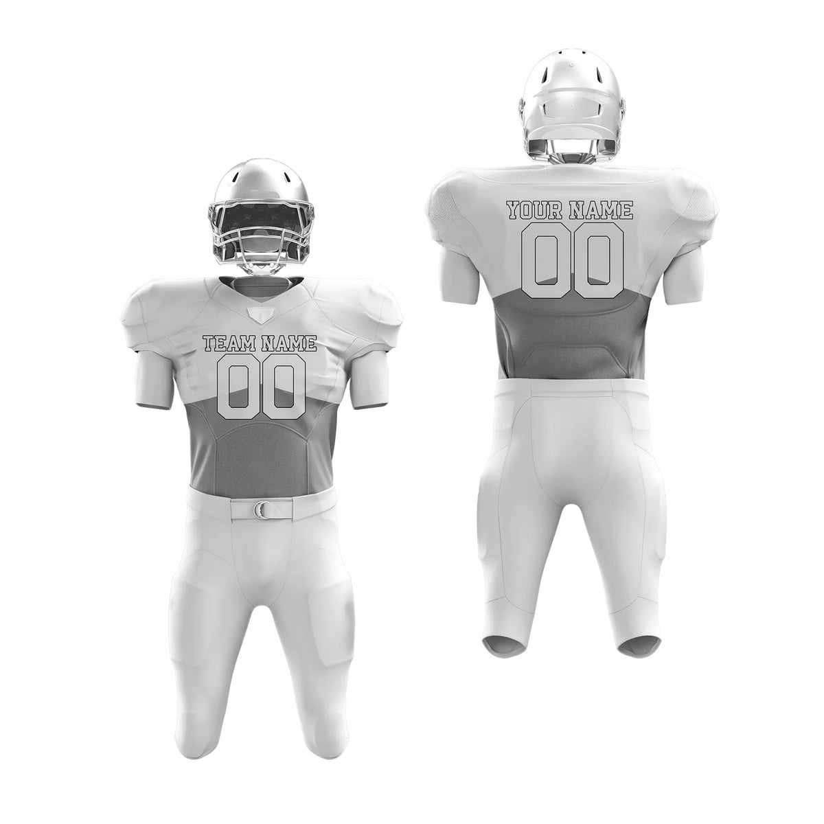 Custom Personalized D5 Split Fashion American Football Jersey with Name, Number & Team Logo