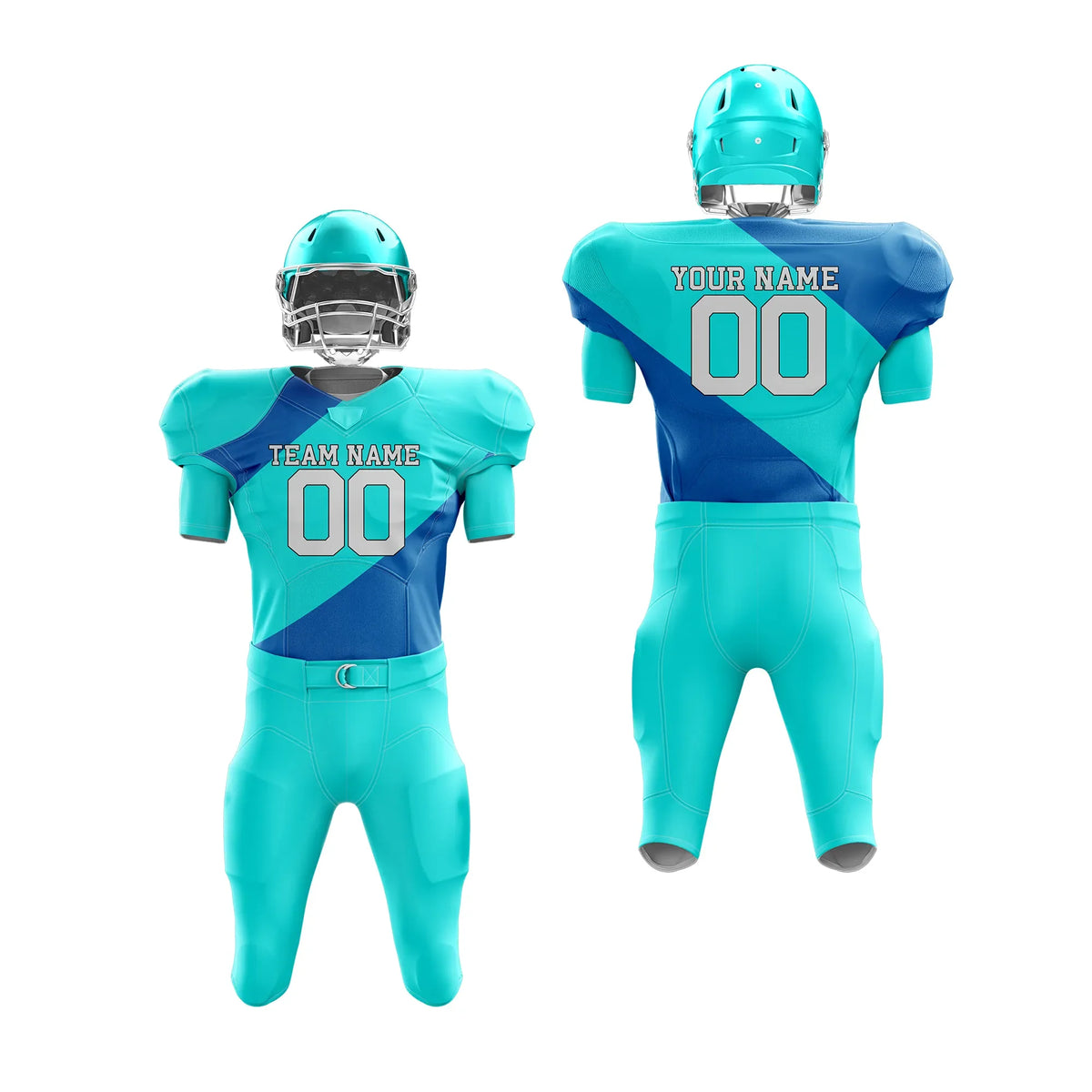 Custom Personalized D3 Split Fashion American Football Jersey with Name, Number &amp; Team Logo