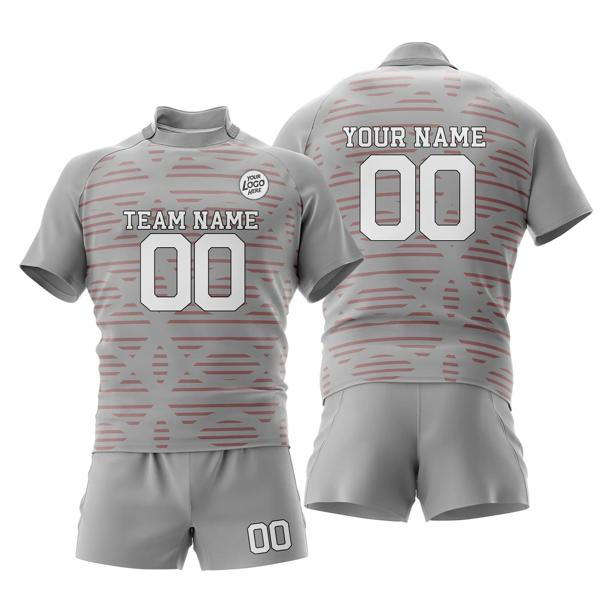 Custom Personalized D5 Retro Fashion Rugby Jersey with Name, Number & Team Logo