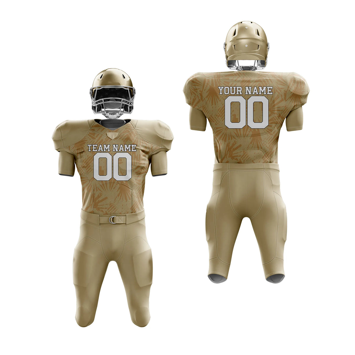Custom Personalized D1 Full Pattern American Football Jersey with Name, Number & Team Logo