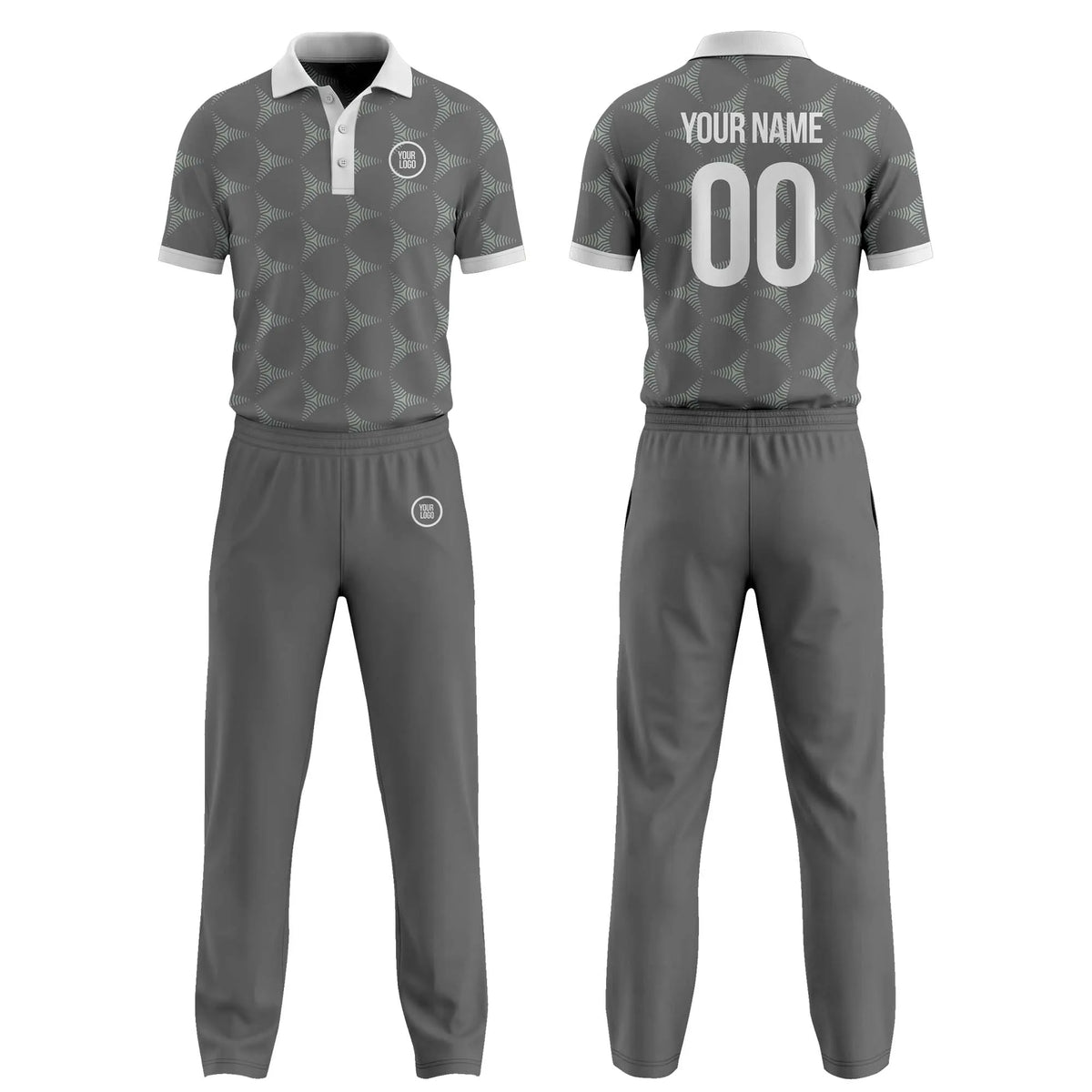Custom Personalized D1 Abstract Pattern Cricket Kit with Name, Number & Team Logo