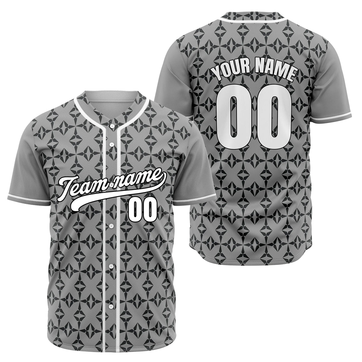Custom Royal Lattice Baseball Sports Jersey Personalized Uniform with Name & Number
