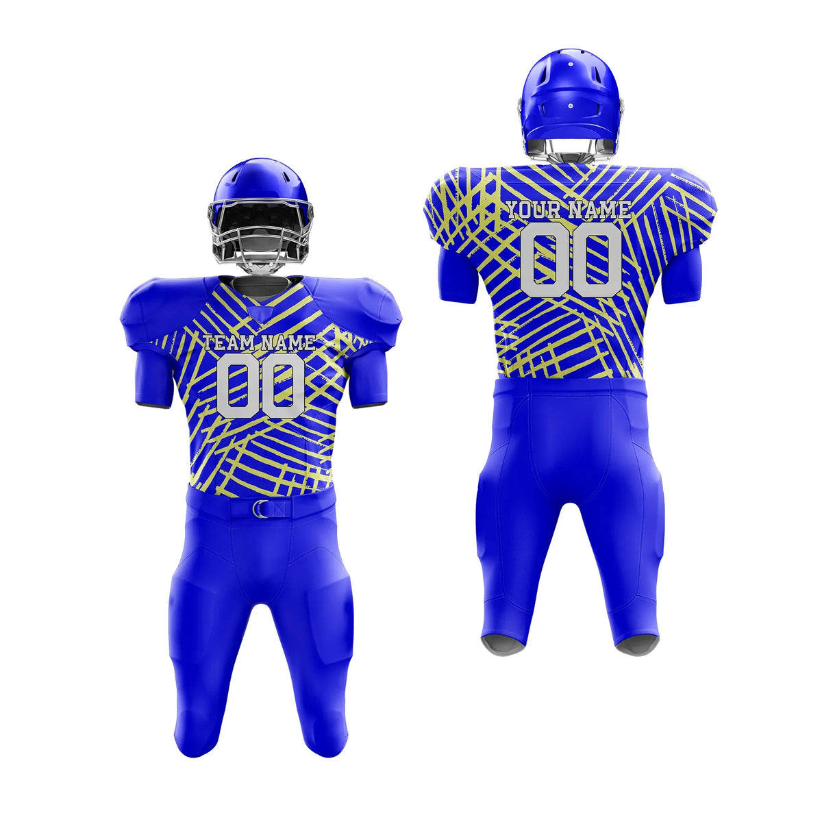 Custom Personalized D4 Graffiti pattern American Football Jersey with Name, Number & Team Logo