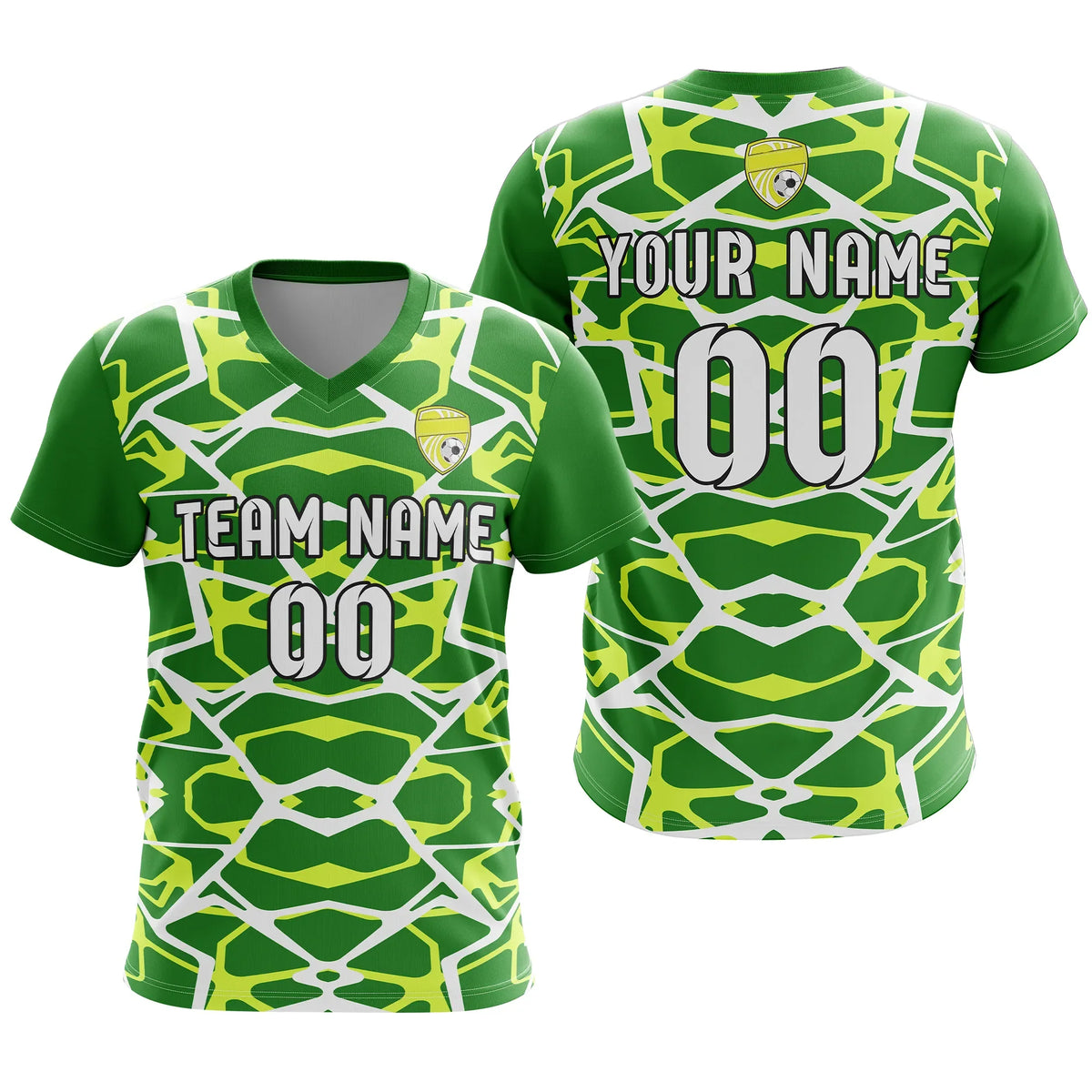 Custom V-Full Pattern D5 Soccer Jersey Personalized Football Uniform with Name & Number