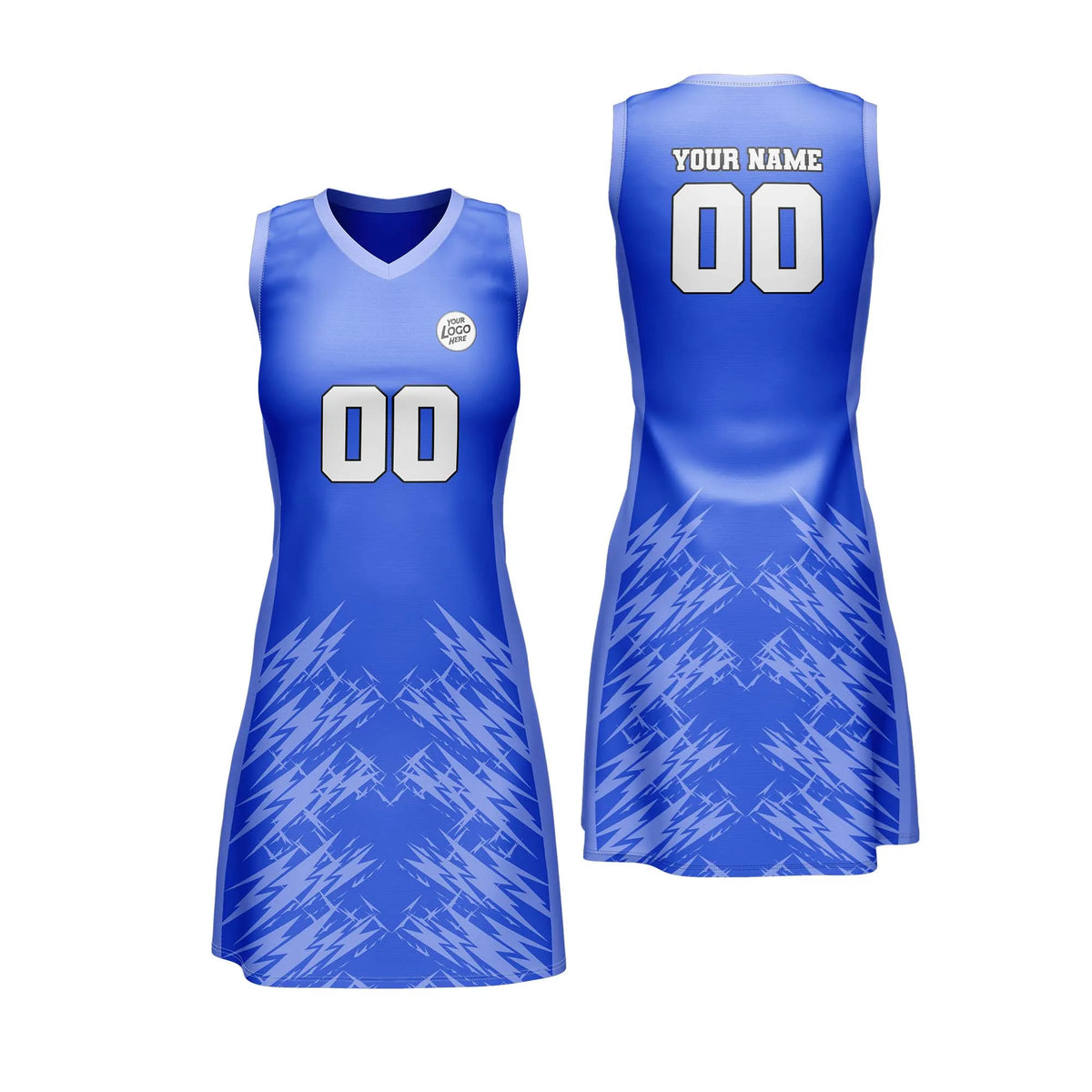 Custom Personalized D3 Stripe Fashion Netball Jersey with Name, Number & Team Logo