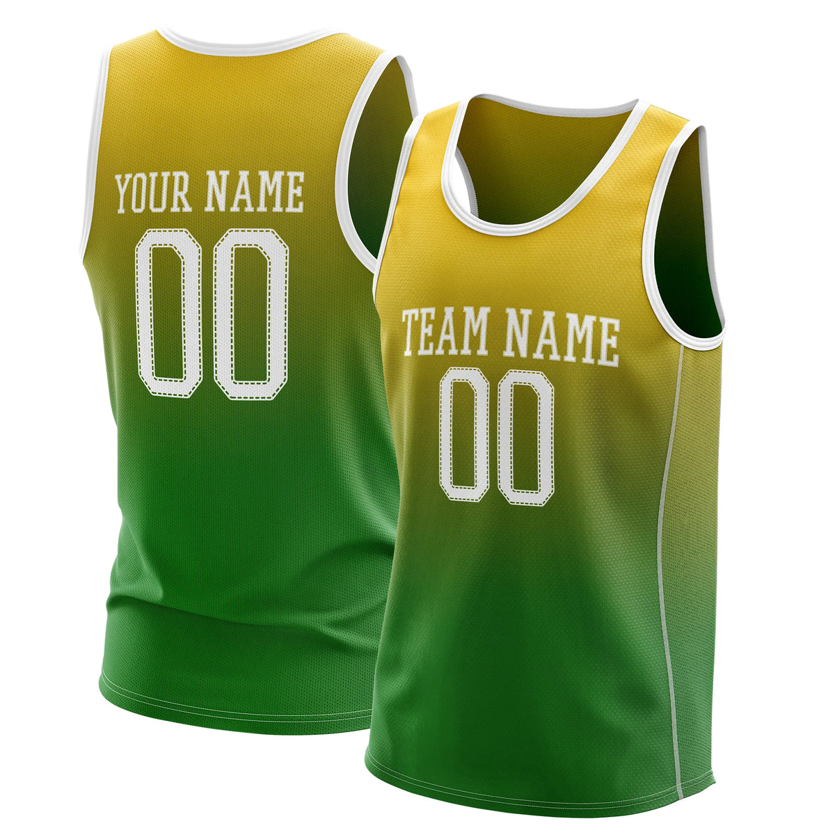 Custom Gradient fashion top Inferno Lime Sports Jersey Personalized Uniform with Name & Number