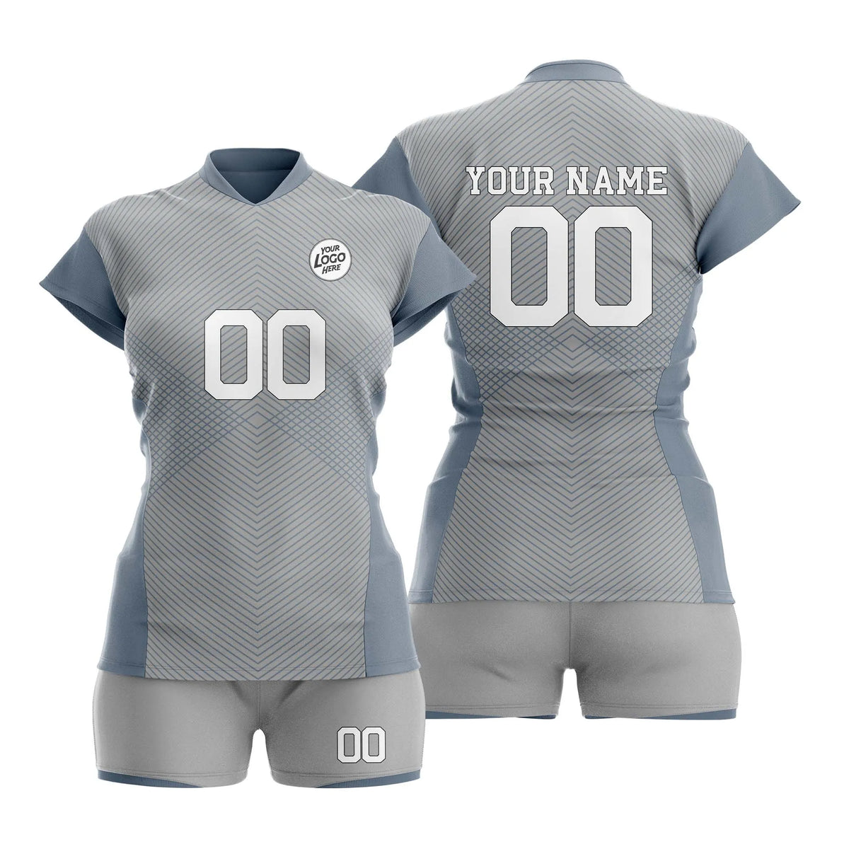 Custom Personalized D3 Strip Fashion Volleyball Jersey with Name, Number & Team Logo