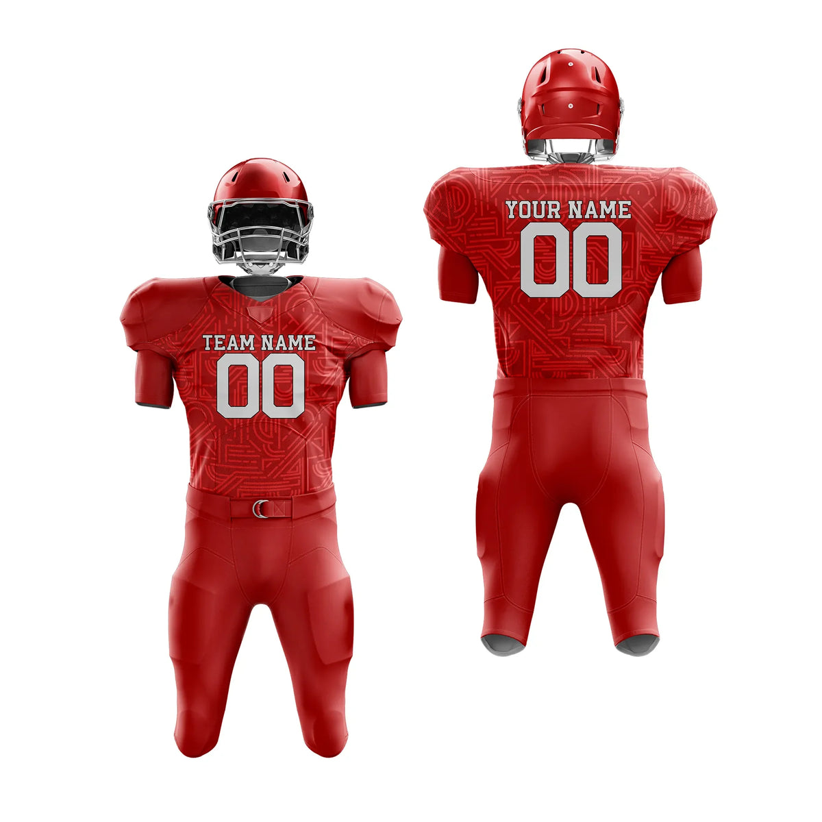 Custom Personalized D3 Full Pattern American Football Jersey with Name, Number & Team Logo