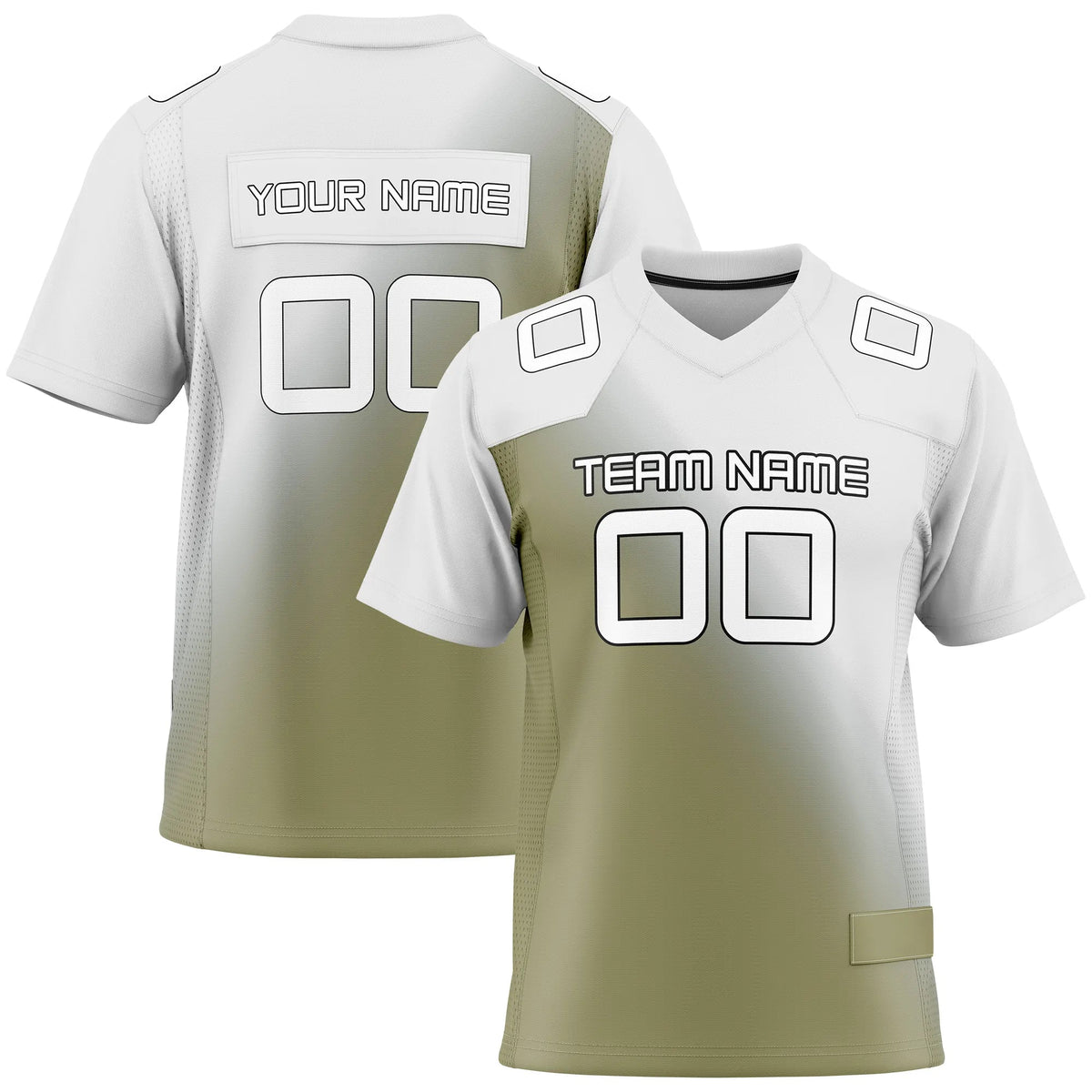 Custom Personalized D4 Gradient Fashion Flag Football Jersey with Name, Number & Team Logo