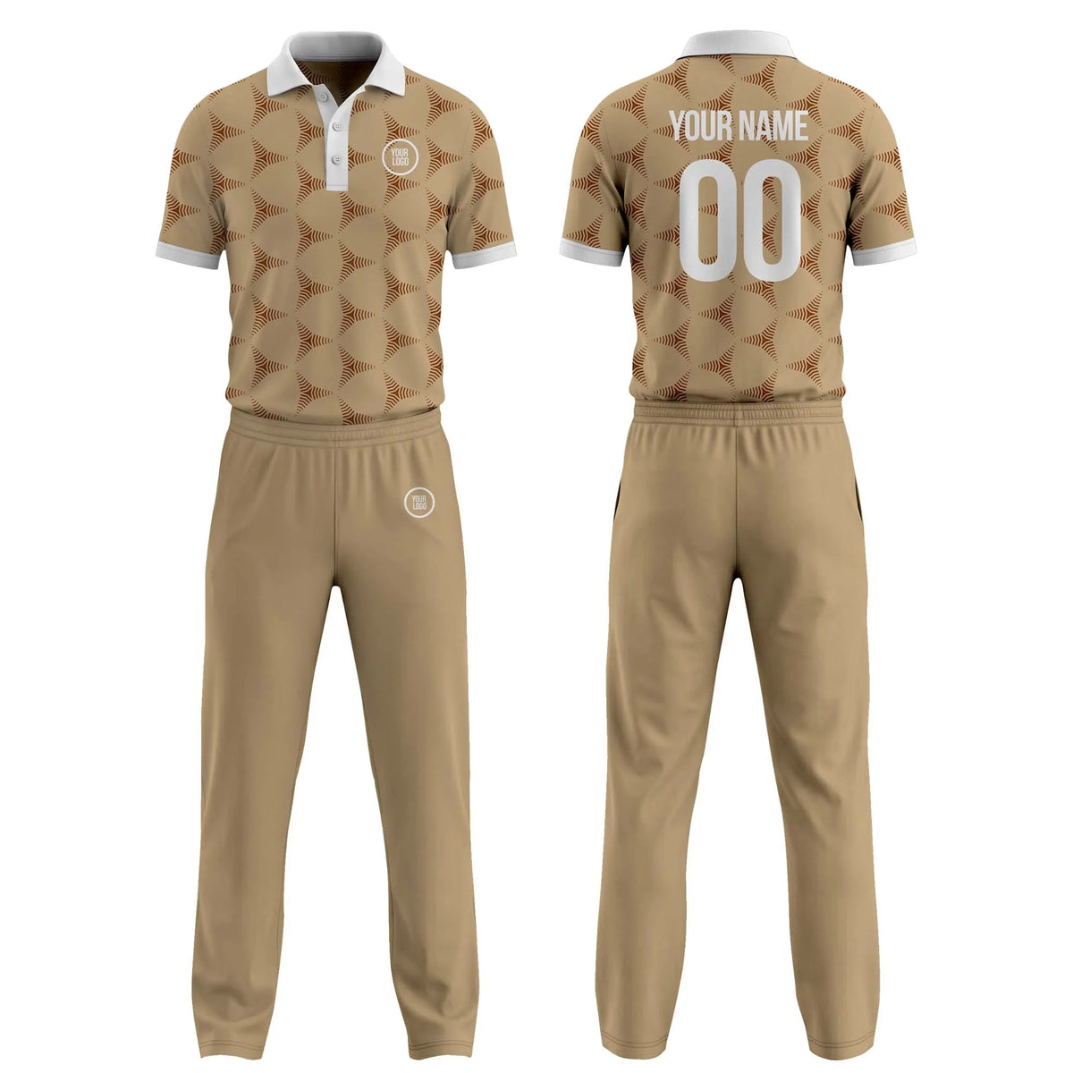 Custom Personalized D1 Abstract Pattern Cricket Kit with Name, Number &amp; Team Logo