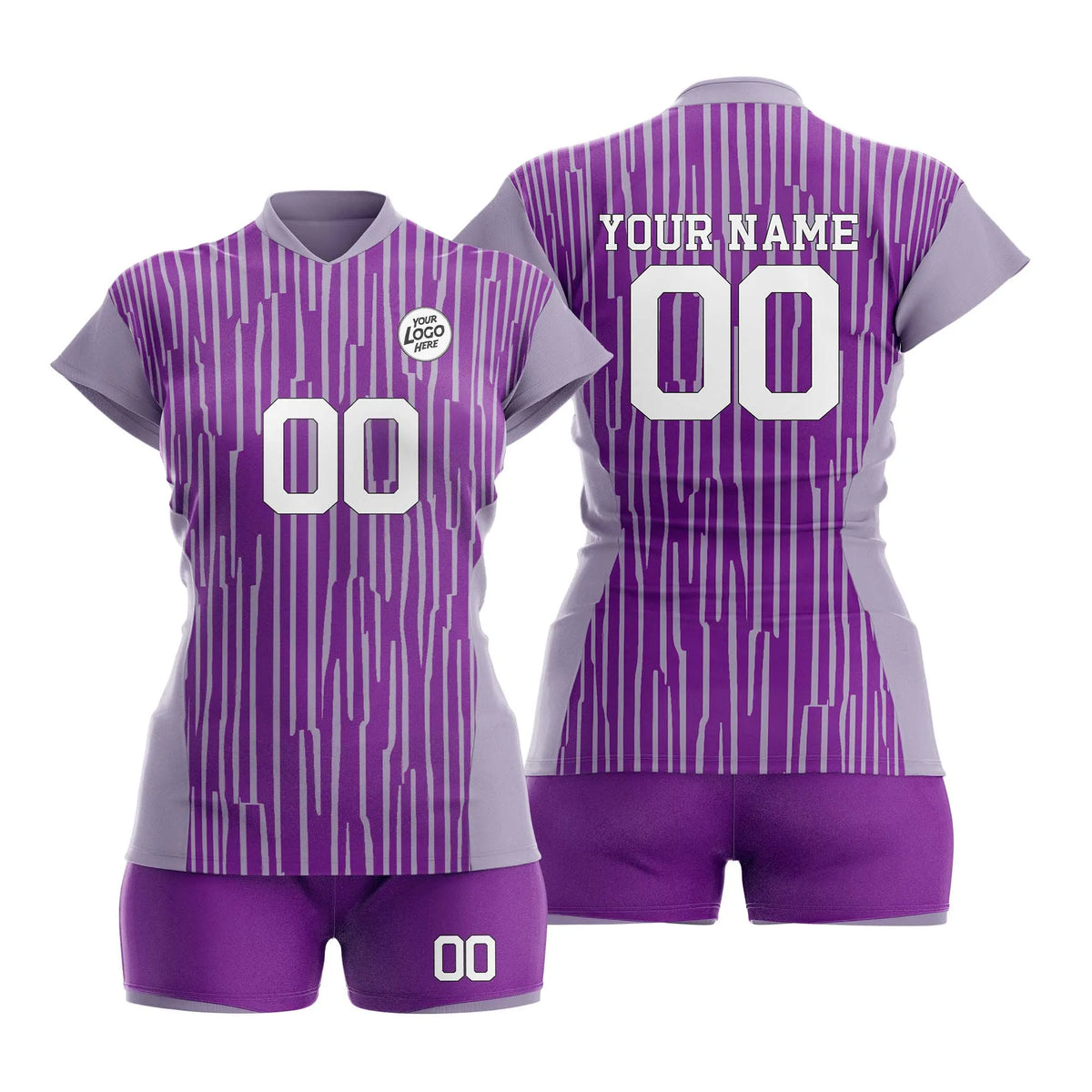 Custom Personalized D1 Strip Fashion Volleyball Jersey with Name, Number & Team Logo