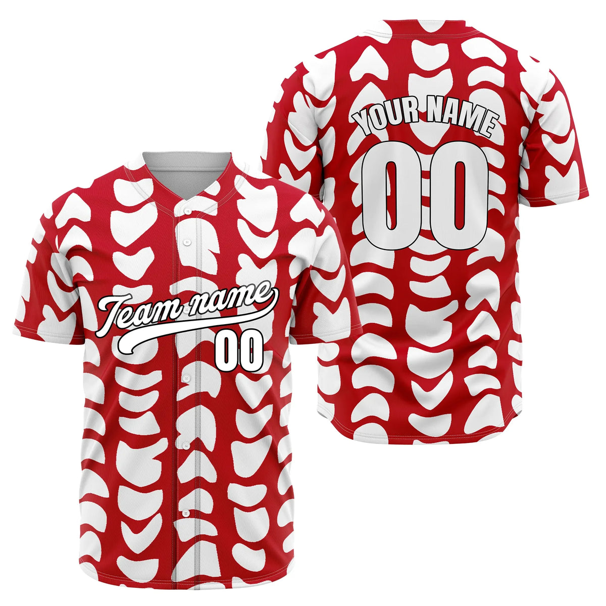 Custom Savage Spots Baseball Sports Jersey Personalized Uniform with Name & Number