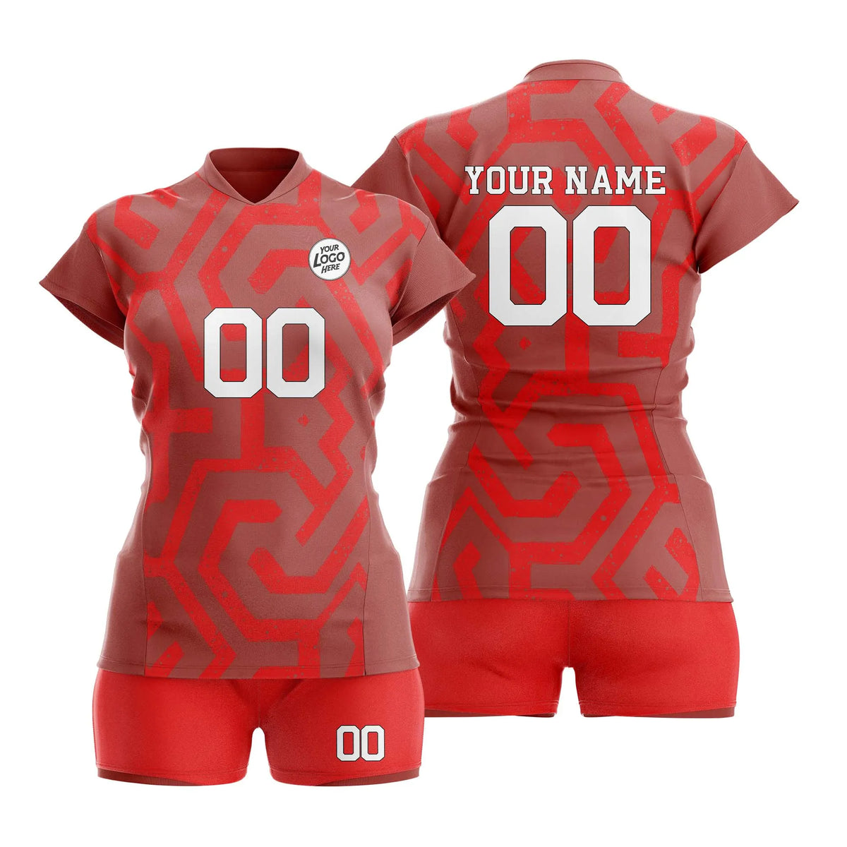 Custom Personalized D2 Graffiti Pattern Volleyball Jersey with Name, Number & Team Logo