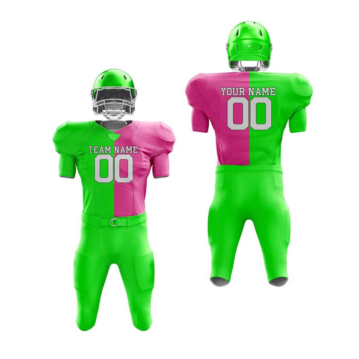 Custom Personalized D1 Split Fashion American Football Jersey with Name, Number & Team Logo