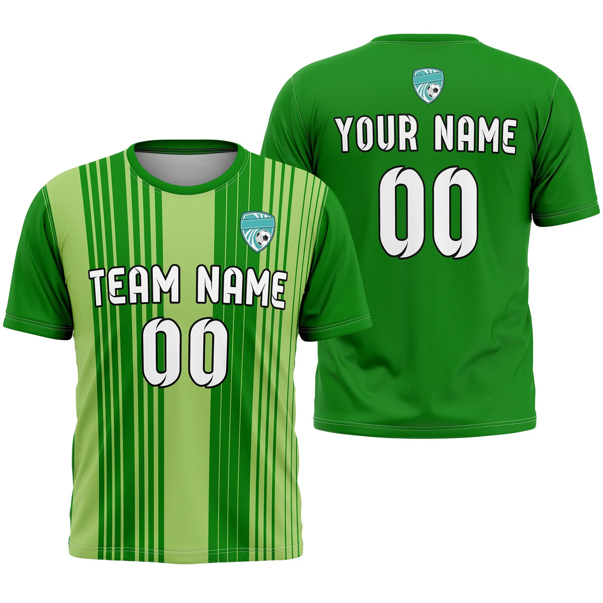Custom Strip Fashion D3 Soccer Jersey Personalized Football Uniform with Name & Number