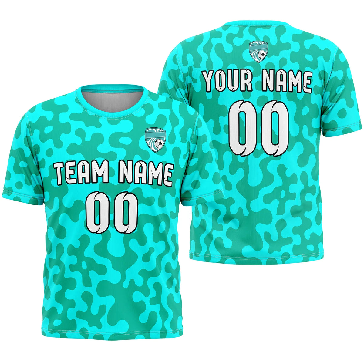 Custom Camo D2 Soccer Jersey Personalized Football Uniform with Name &amp; Number