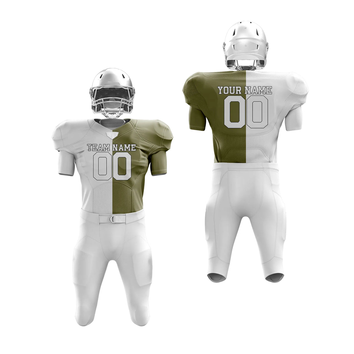 Custom Personalized D1 Split Fashion American Football Jersey with Name, Number & Team Logo