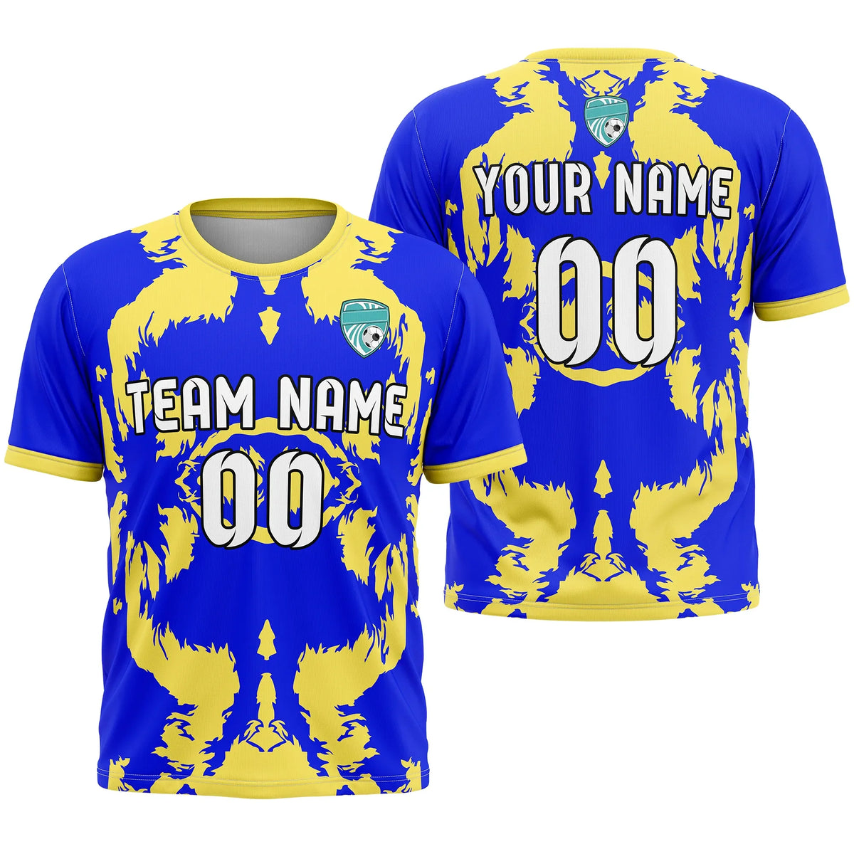 Custom Abstract Pattern D5 Soccer Jersey Personalized Football Uniform with Name & Number